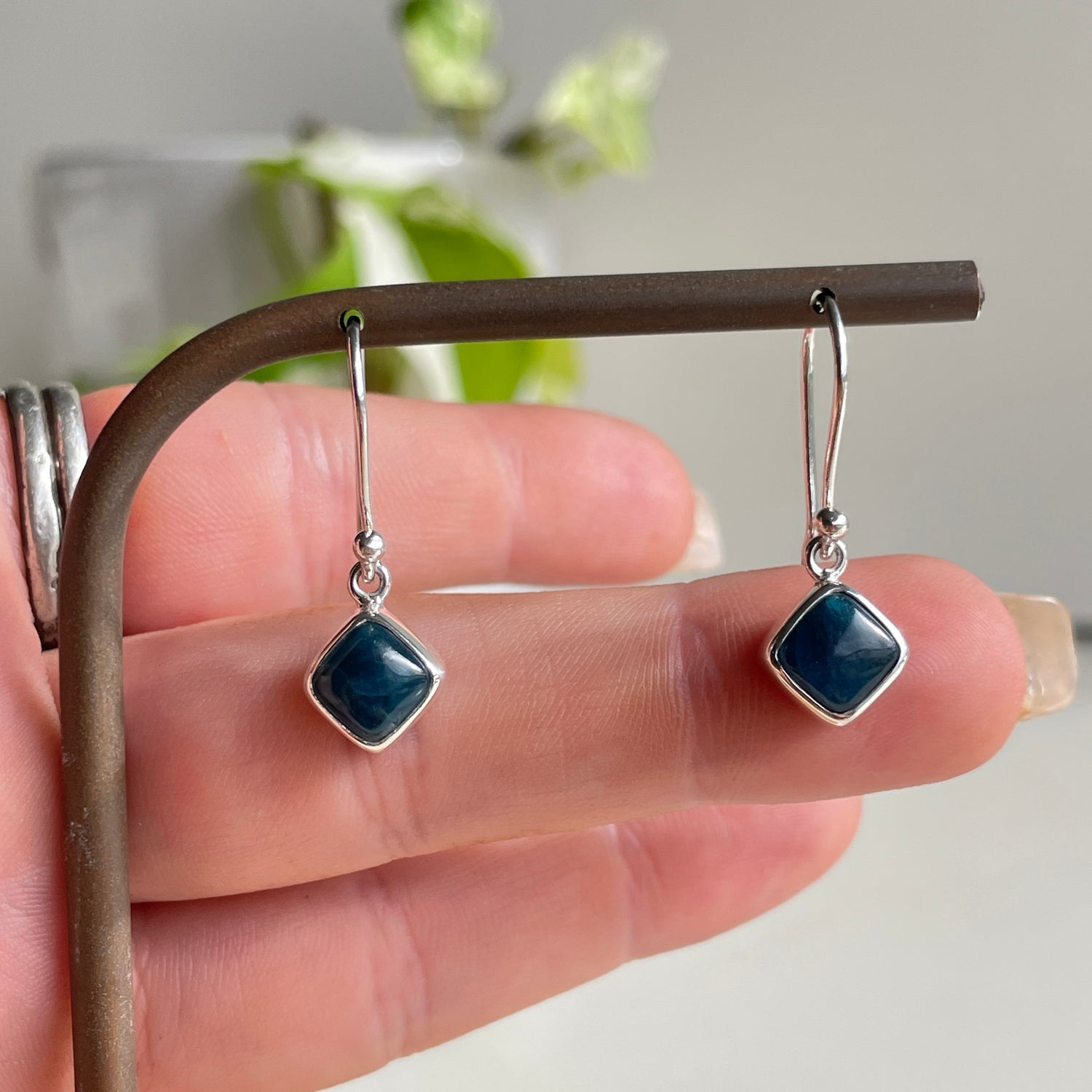 Blue Apatite Earrings