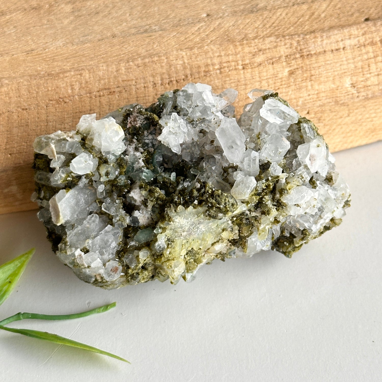 Epidote & Quartz Cluster 118g - High Quality