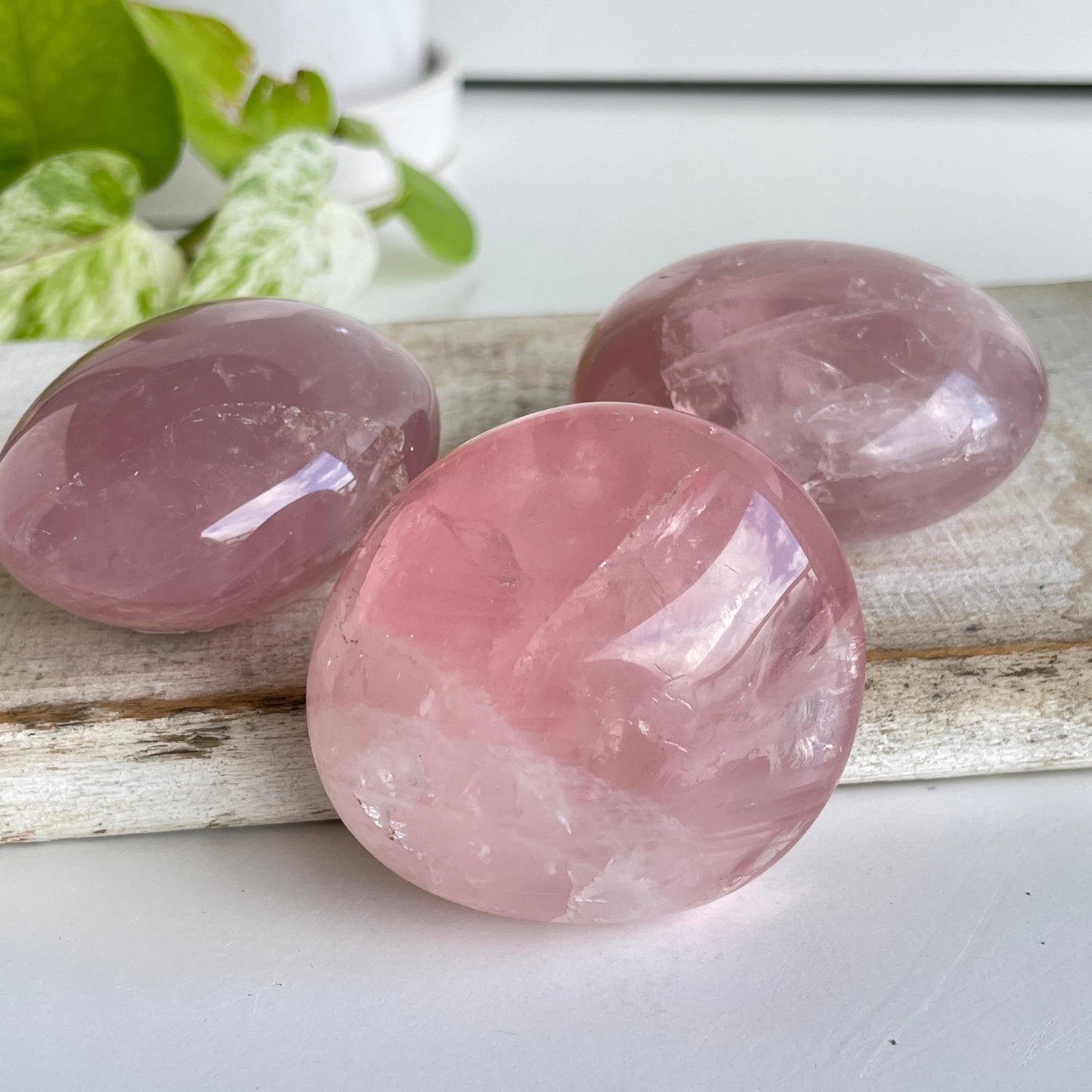Rose Quartz Palmstone Medium