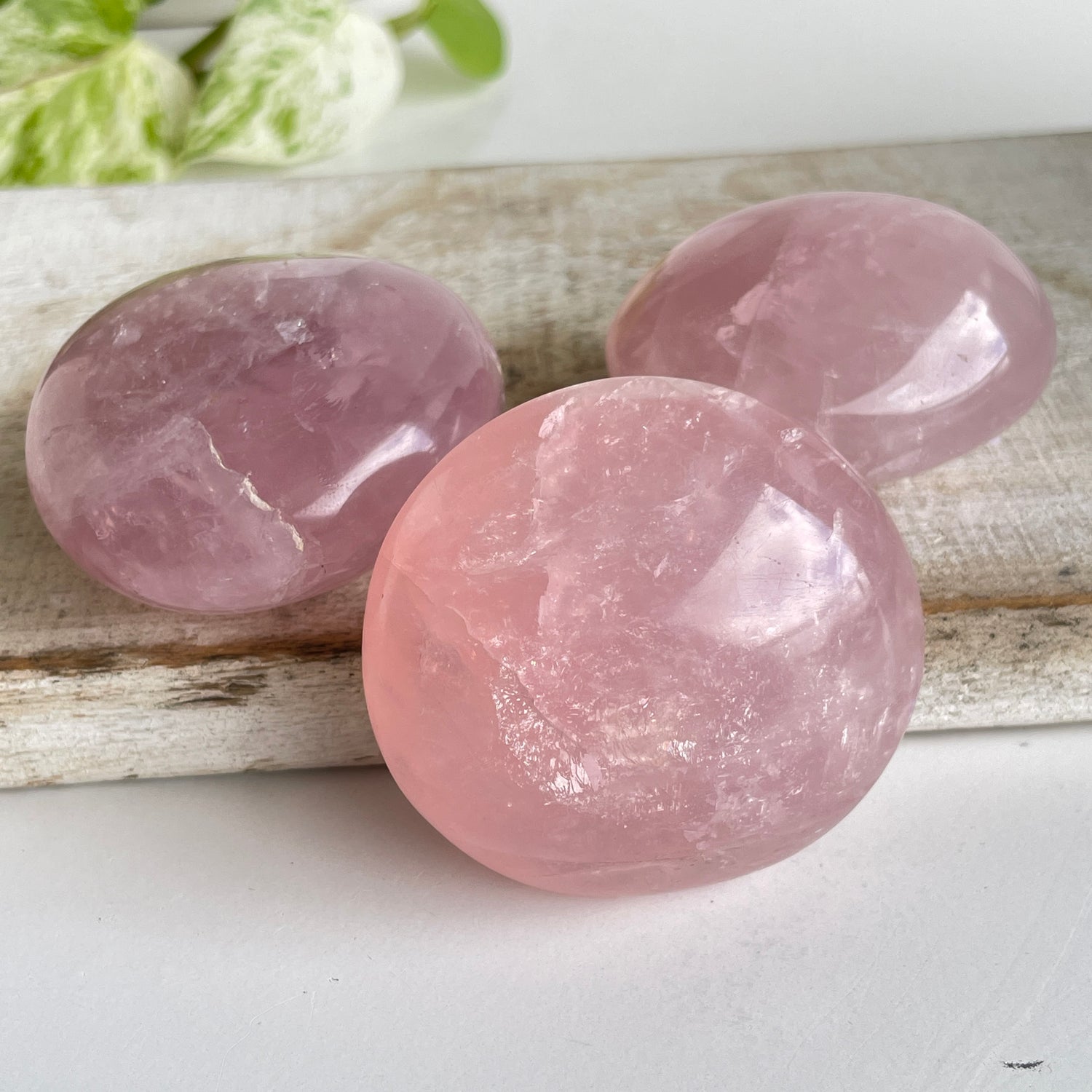 Rose Quartz Palmstone Small
