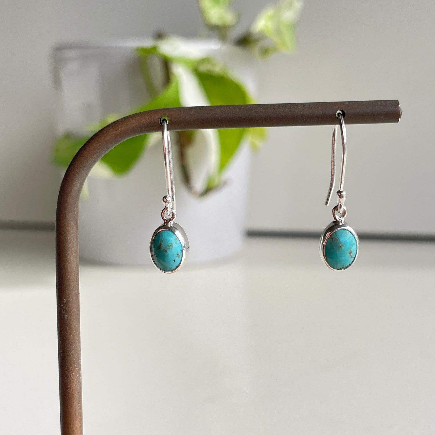 Turquoise Oval Earrings