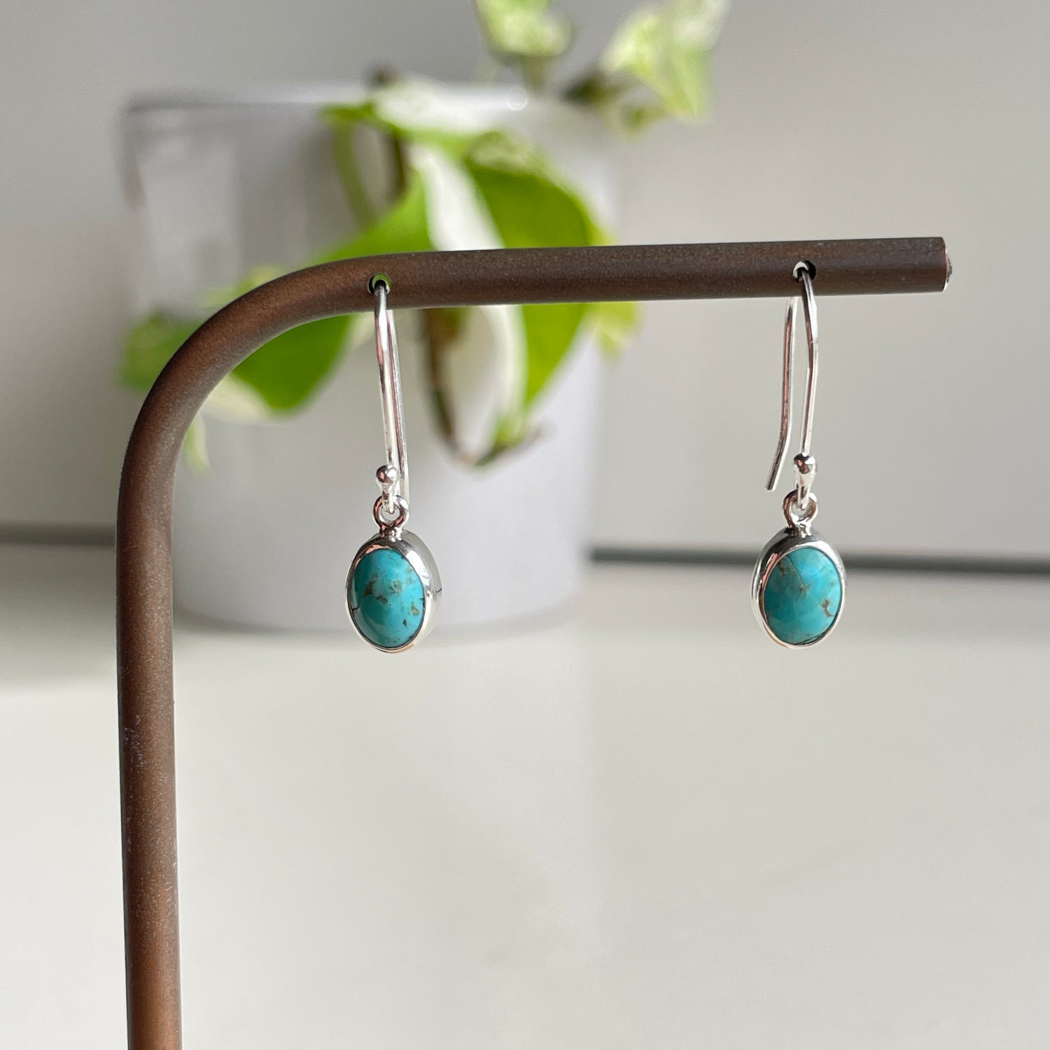 Turquoise Oval Earrings