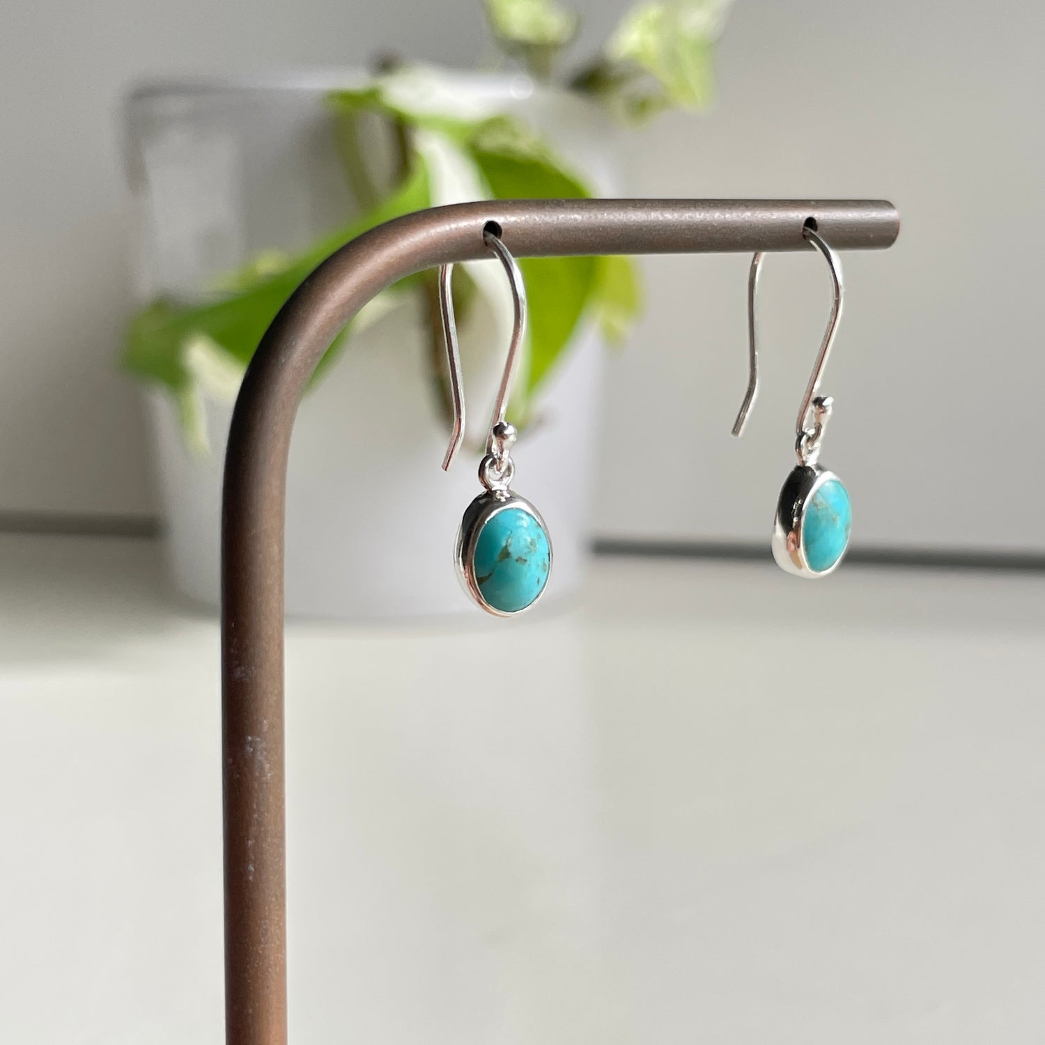 Turquoise Oval Earrings