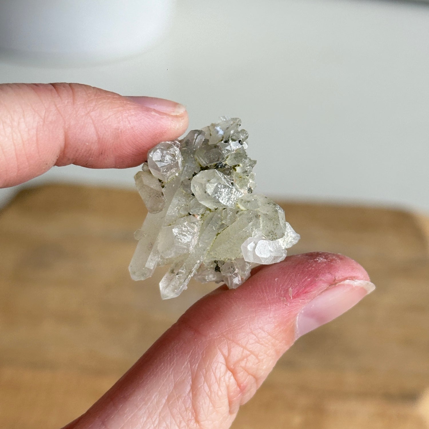 Epidote & Quartz Cluster 6g - High Quality