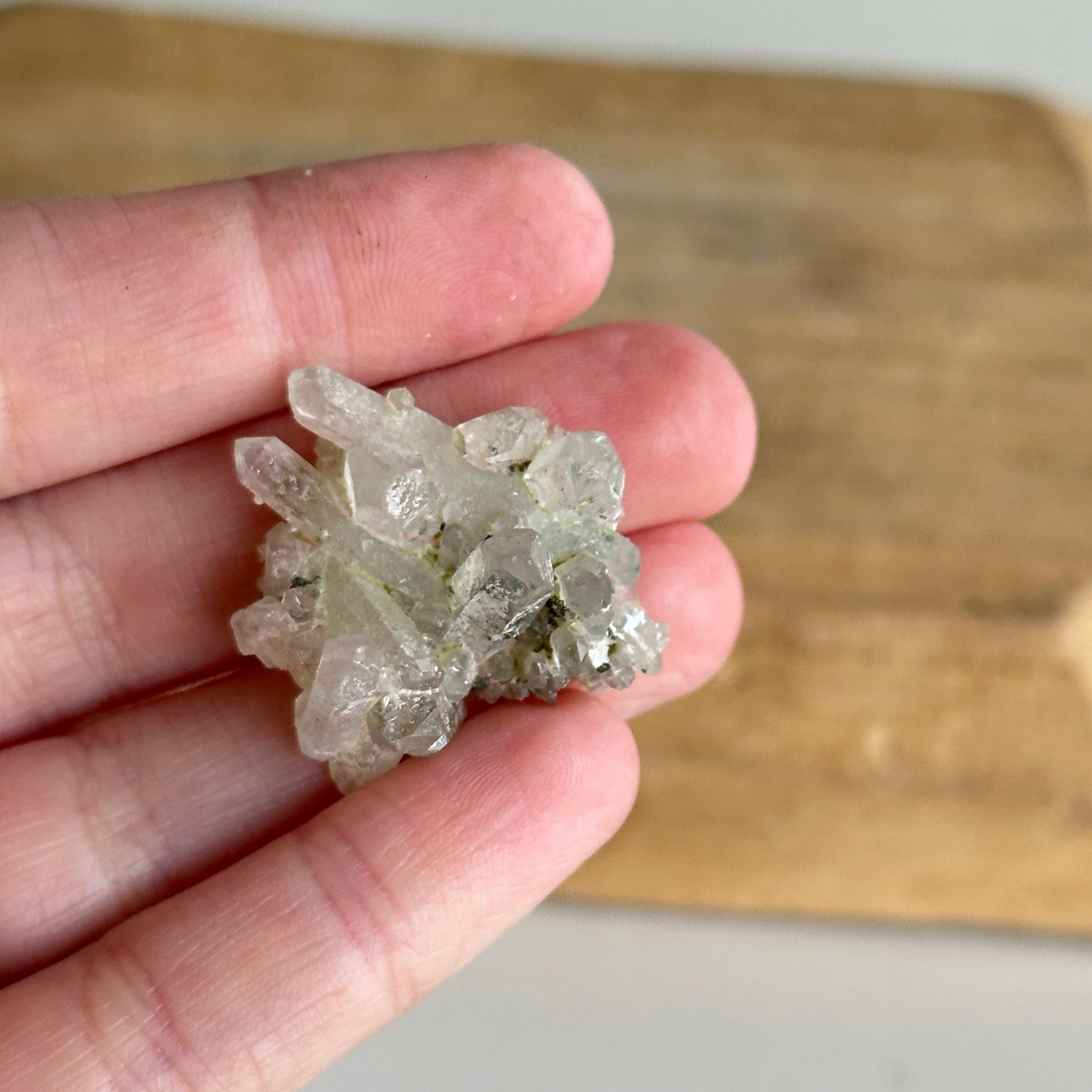 Epidote & Quartz Cluster 6g - High Quality