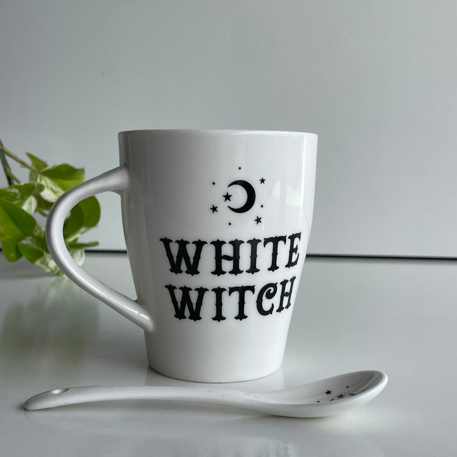 White Witch Mug With Spoon MUGWWSS