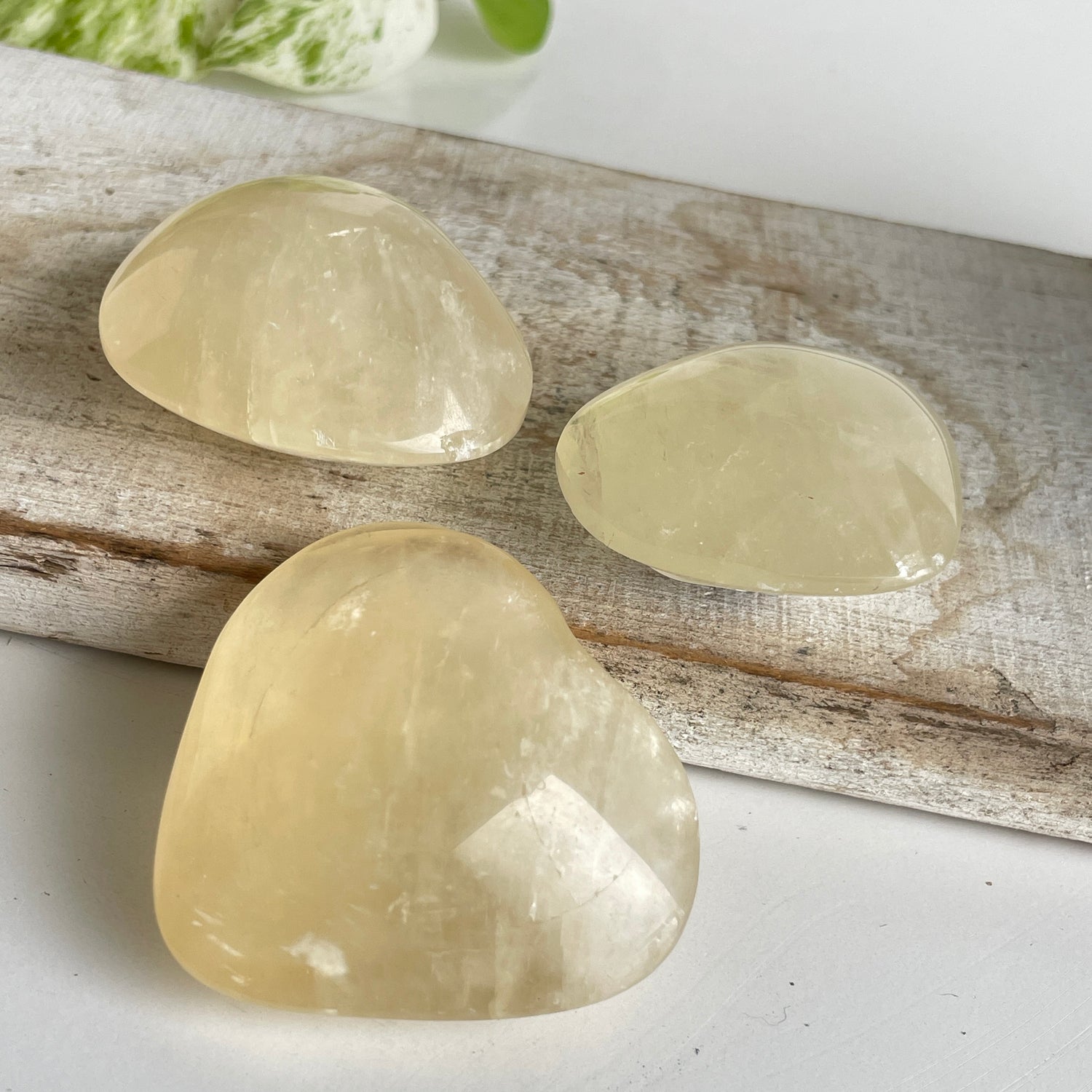 Honey Calcite Heart Small
