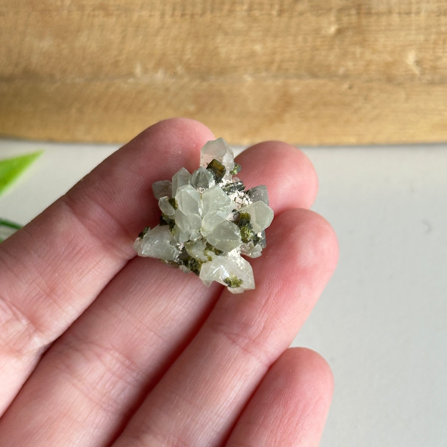 Epidote & Quartz Cluster 4g - High Quality