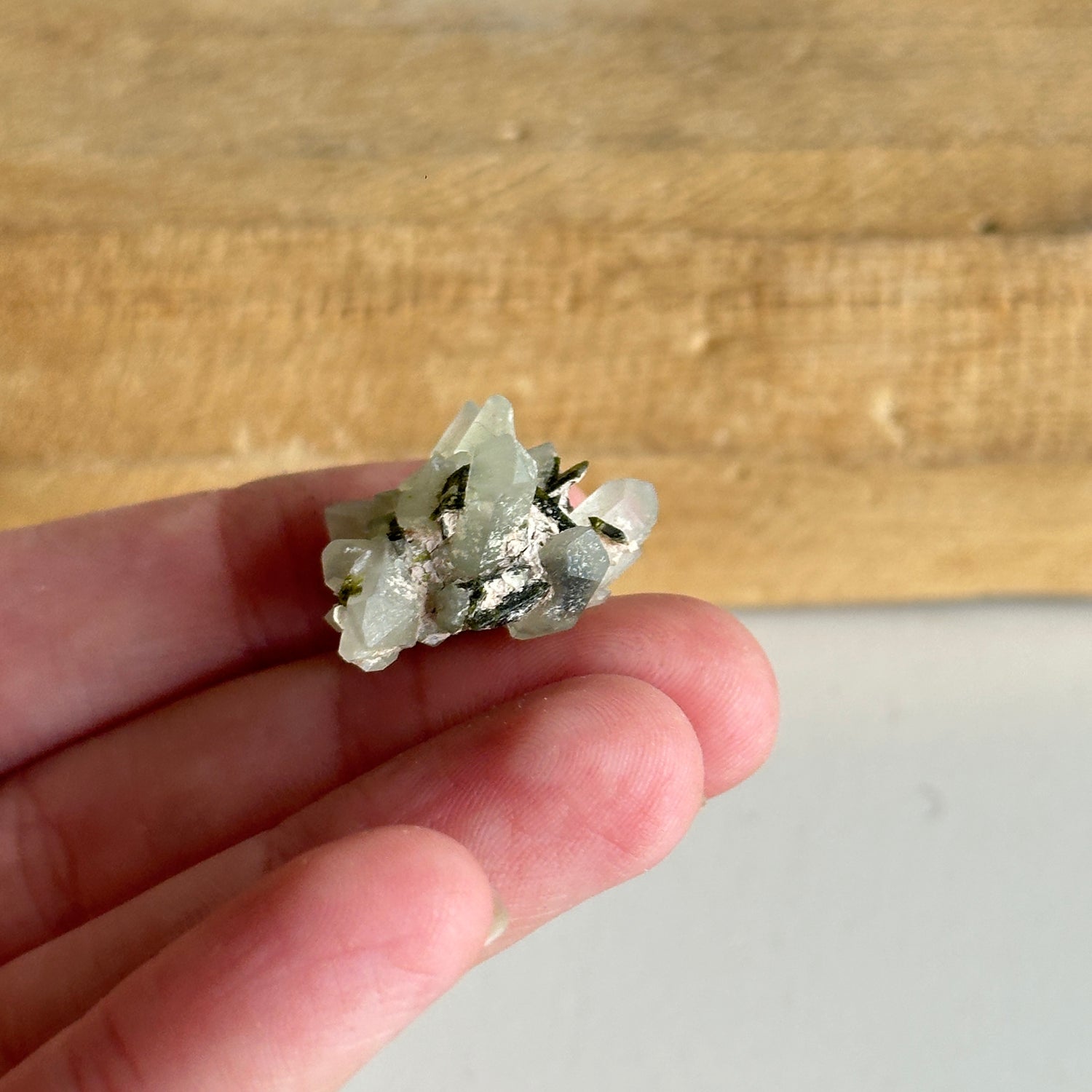 Epidote & Quartz Cluster 4g - High Quality