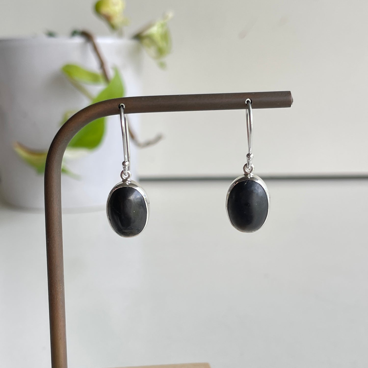 Shungite Oval Earrings
