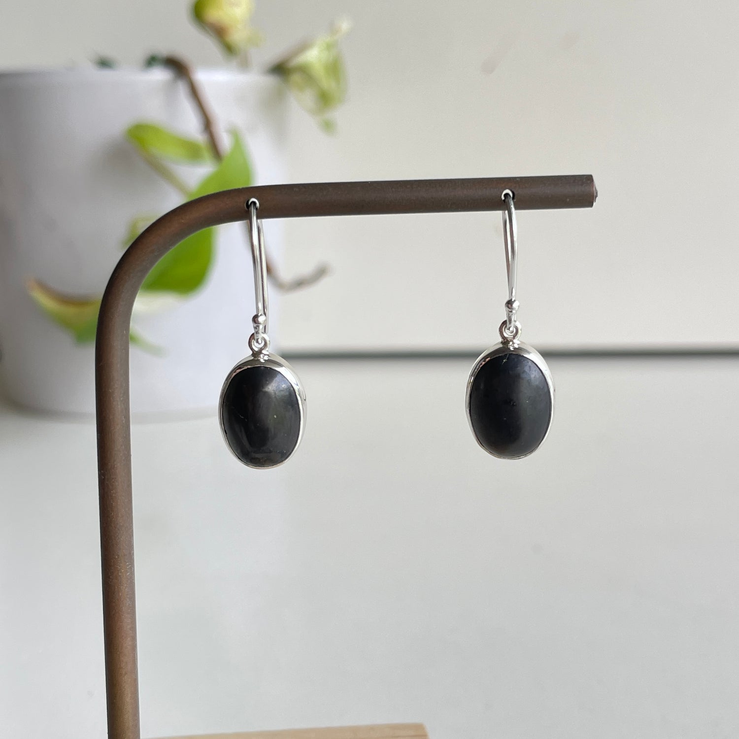 Shungite Oval Earrings