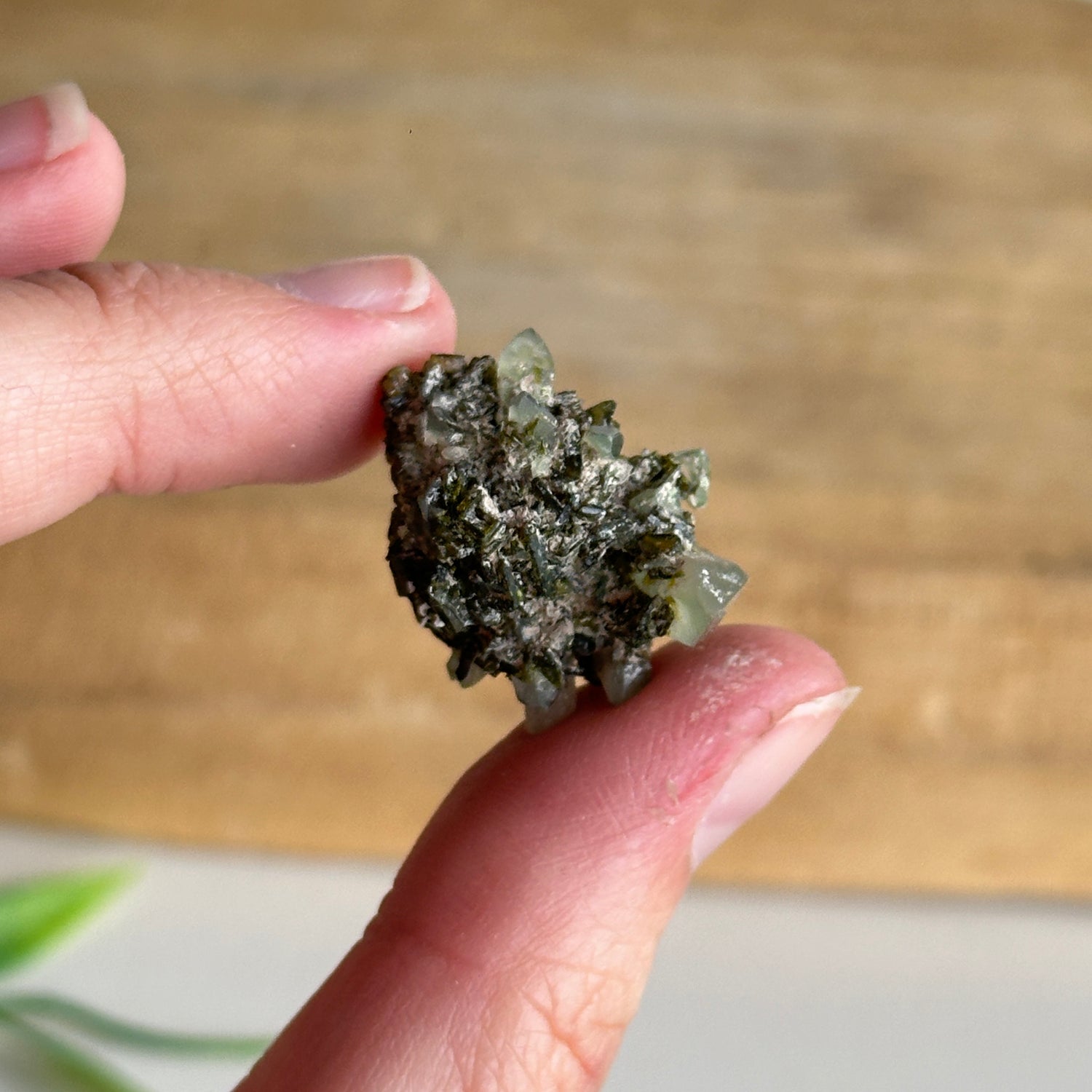 Epidote & Quartz Cluster 6g - High Quality