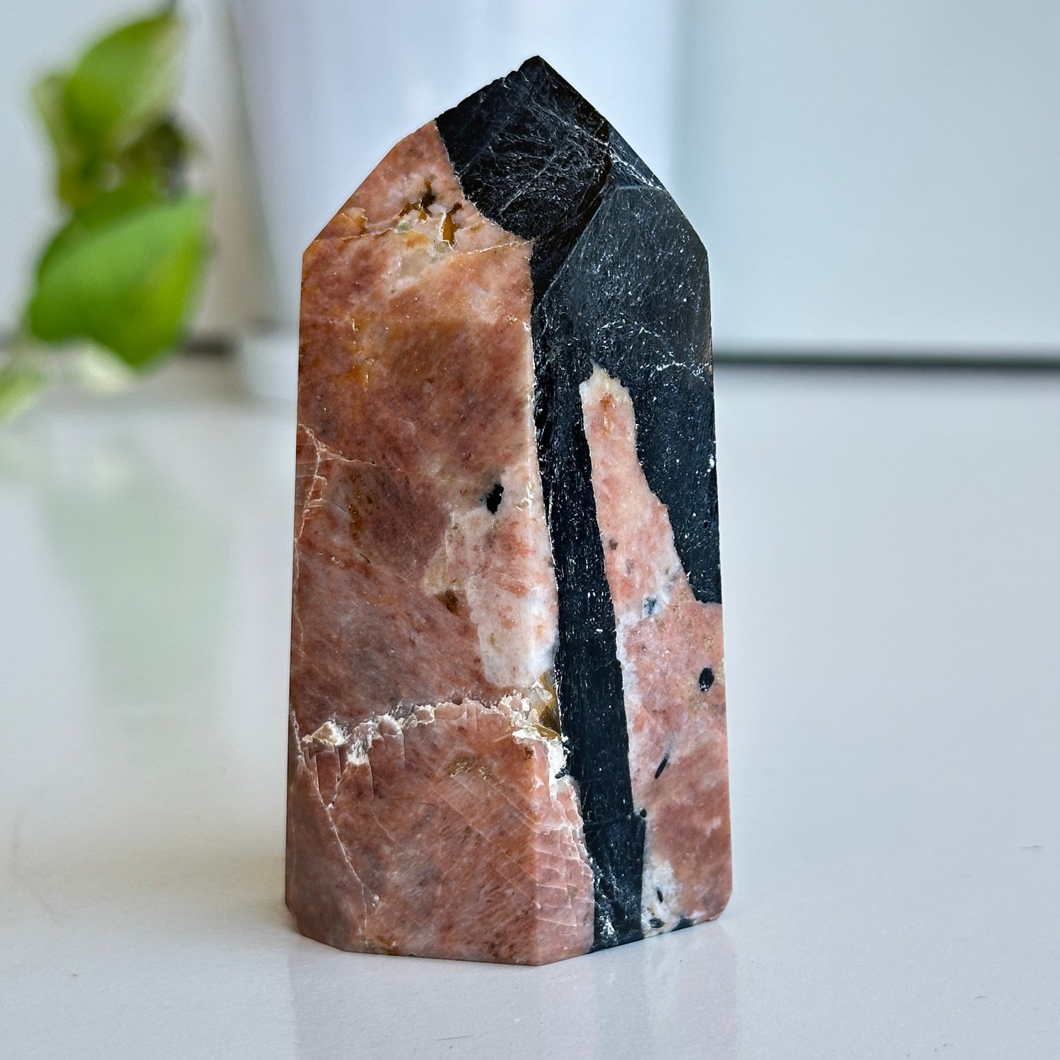 Black Tourmaline With Feldspar Generator 8.3cm
