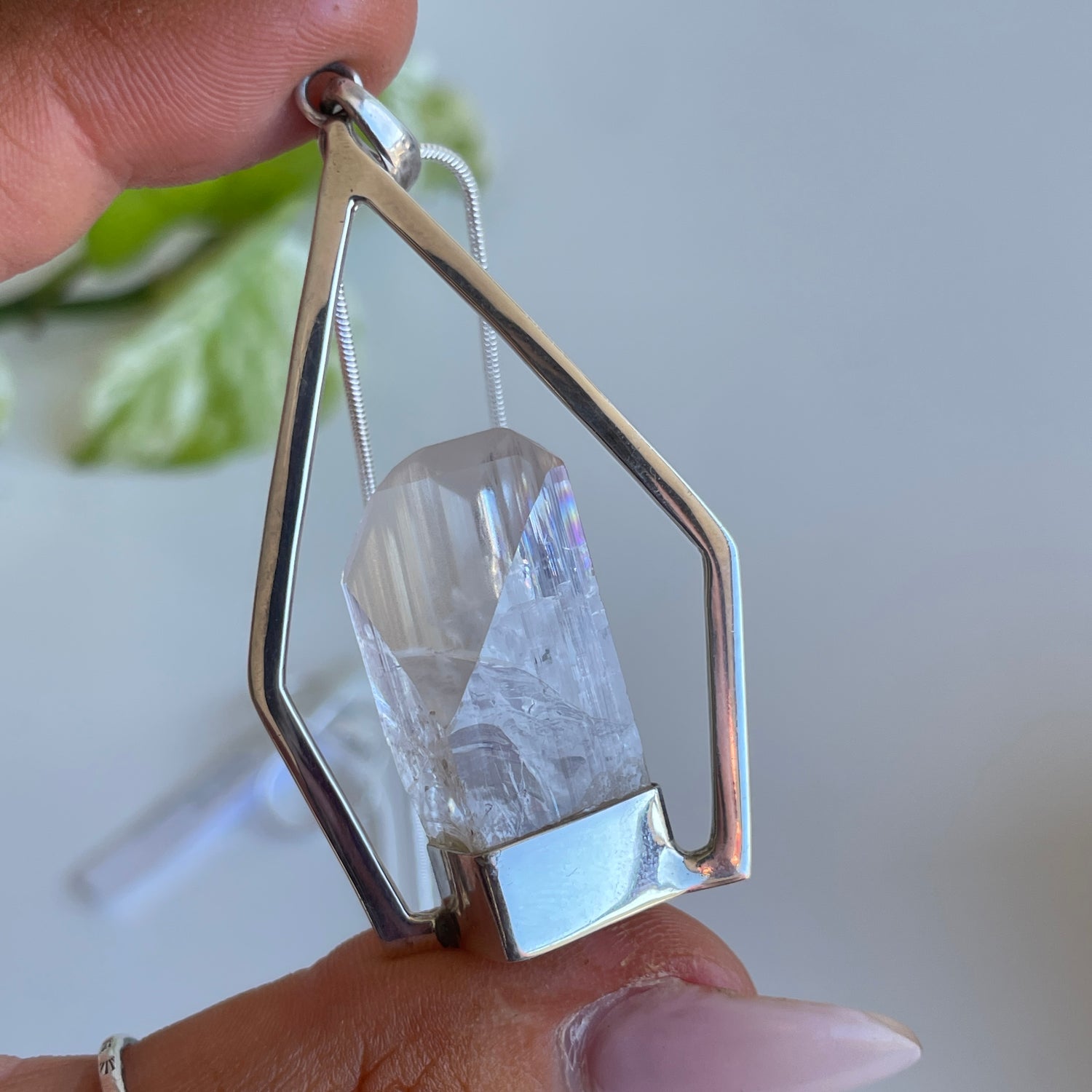 Danburite Point Pendant 01