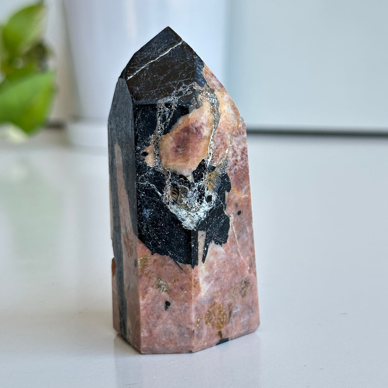 Black Tourmaline With Feldspar Generator 8.3cm