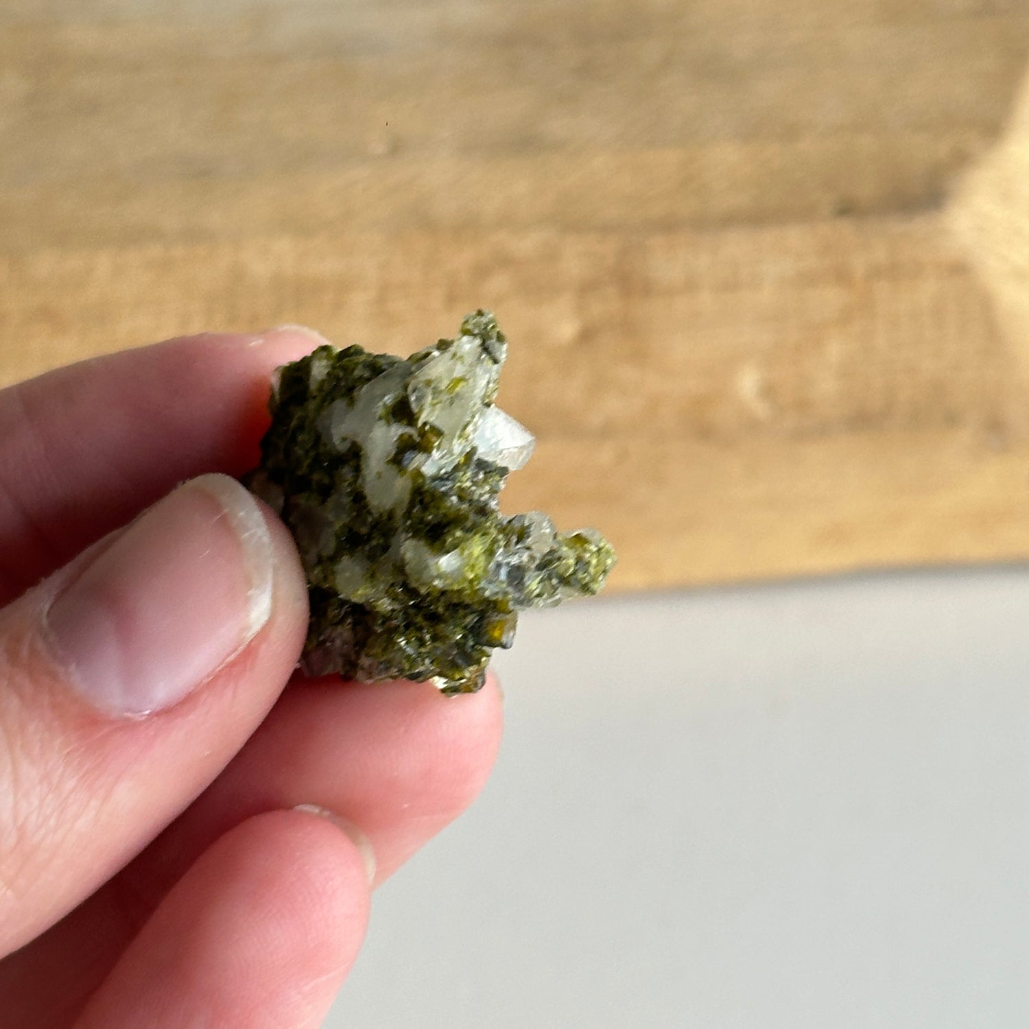 Epidote & Quartz Cluster 6g - High Quality