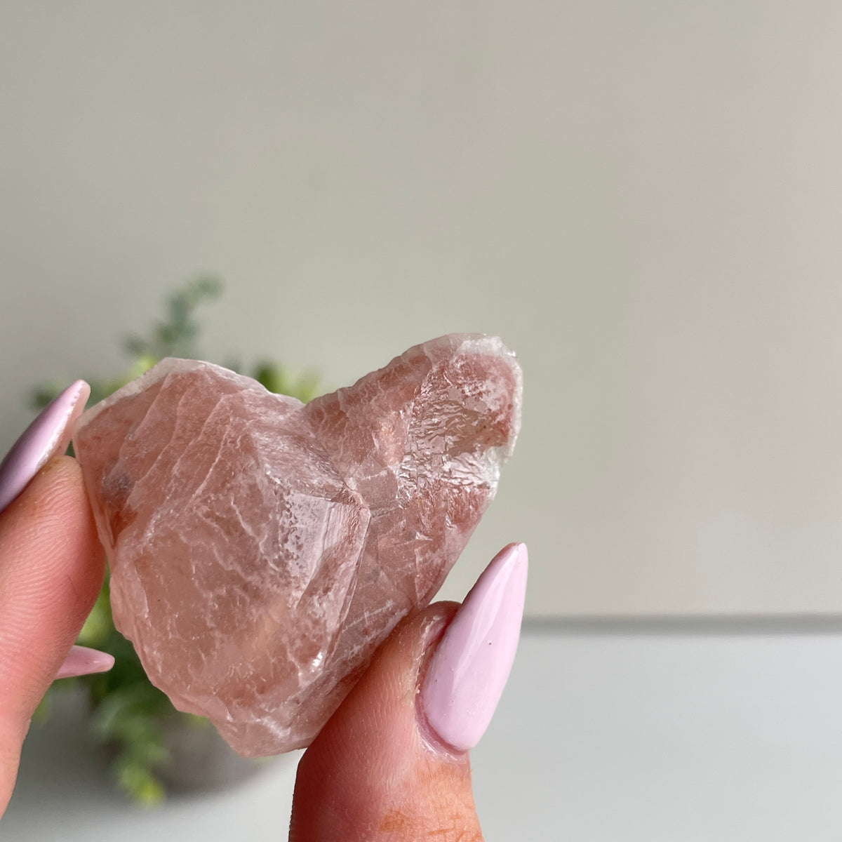 Pink Lemurian Quartz Point 26g