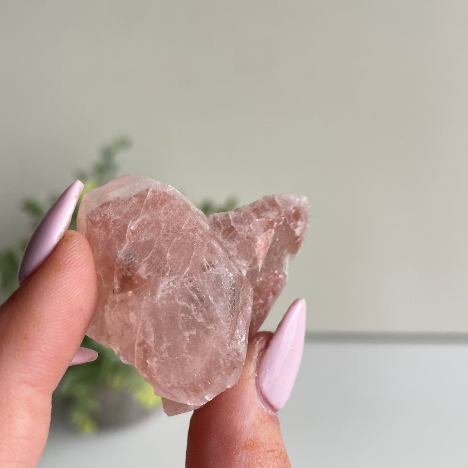 Pink Lemurian Quartz Point 26g