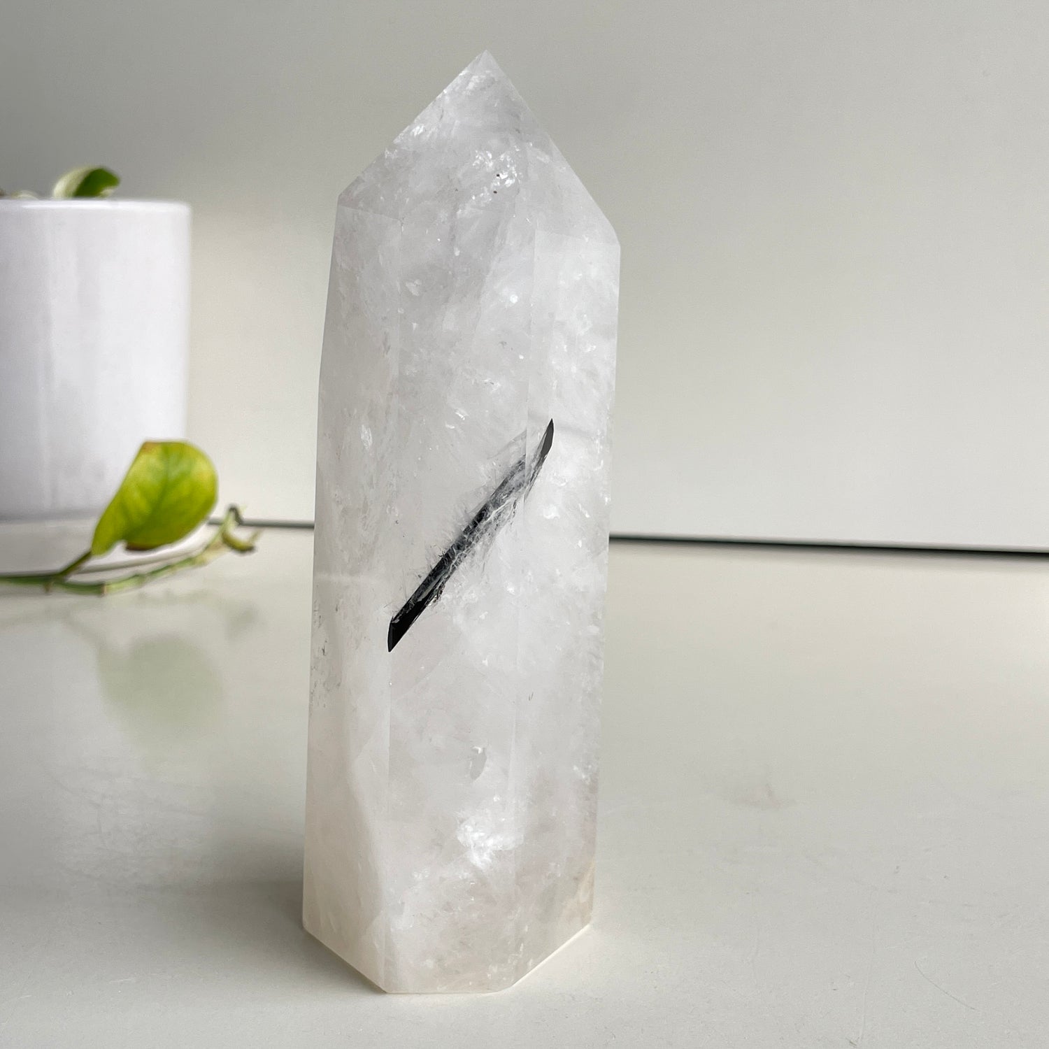 Tourmalinated Quartz Generator 16.8cm