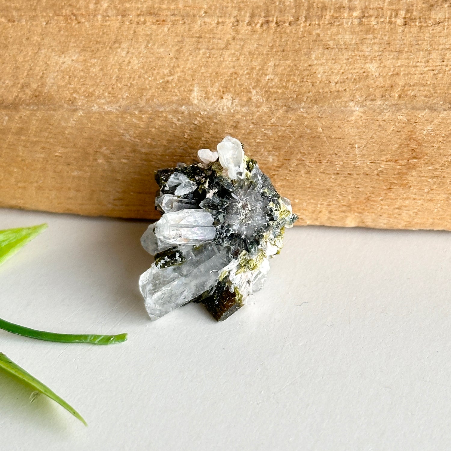 Epidote & Quartz Cluster 6g - High Quality