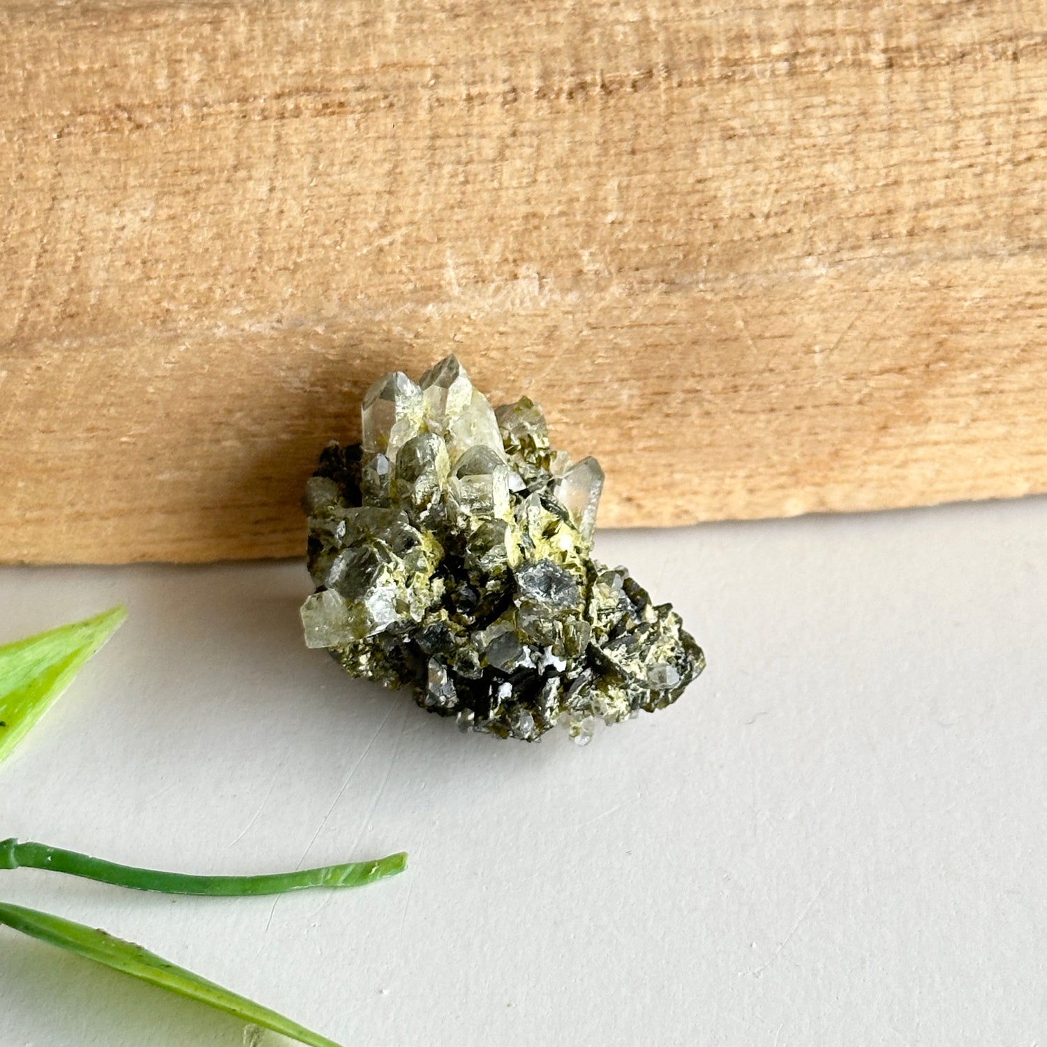 Epidote & Quartz Cluster 6g - High Quality