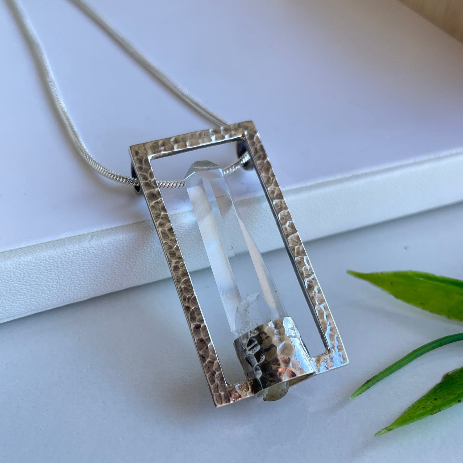 Lemurian Quartz Point Pendant