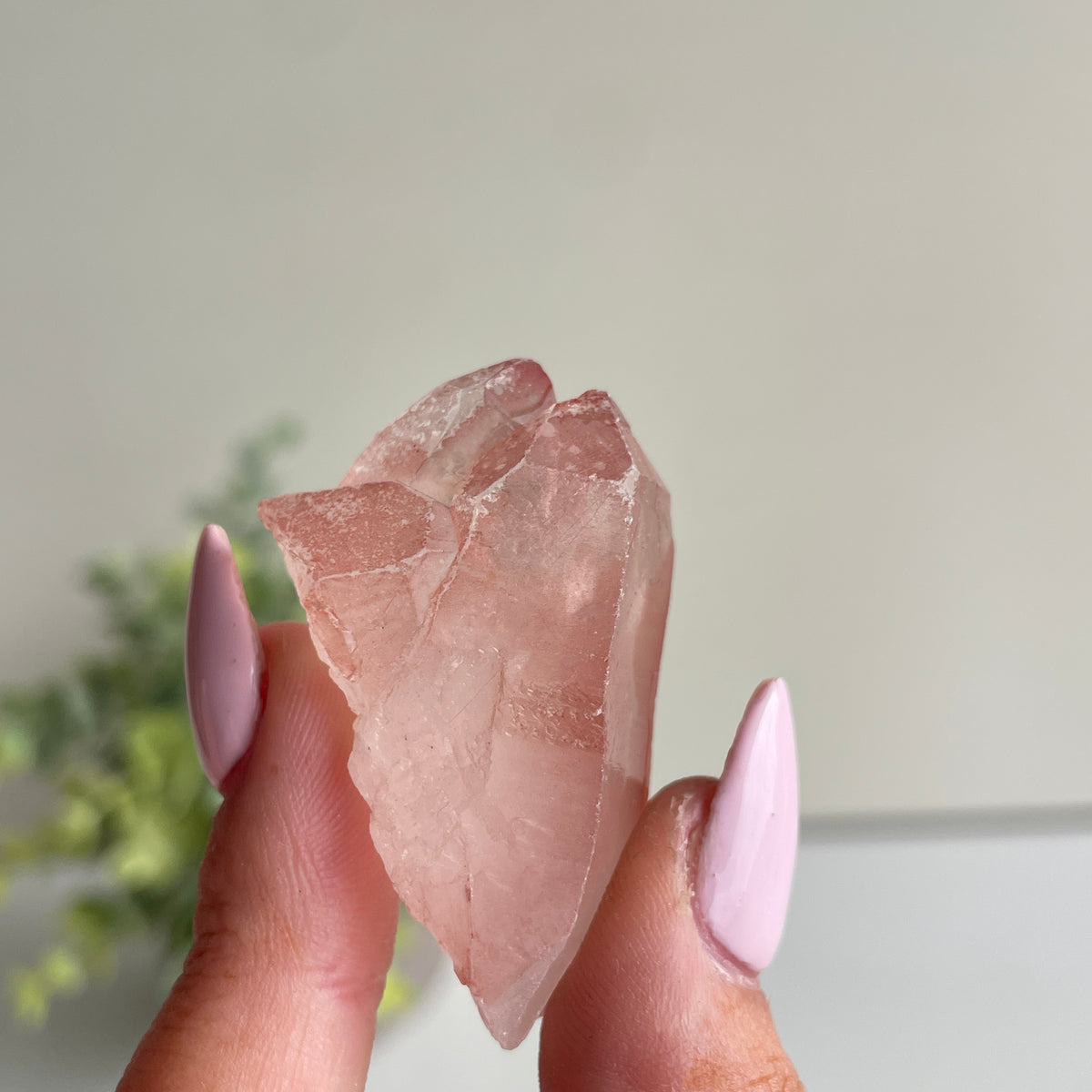 Pink Lemurian Quartz Point 26g