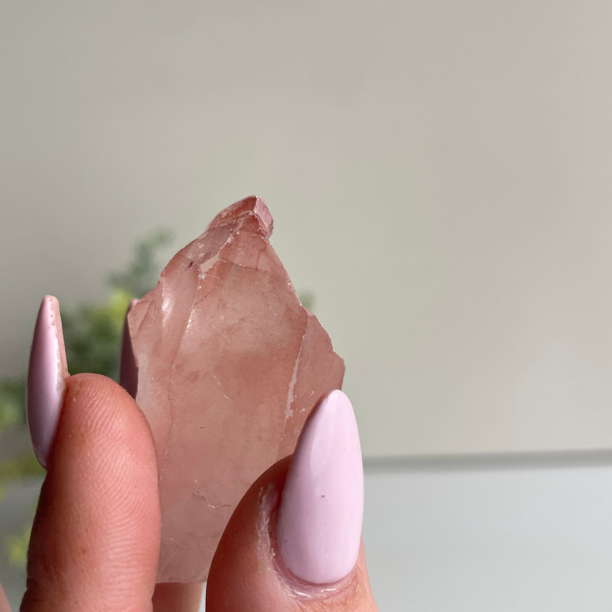 Pink Lemurian Quartz Point 26g