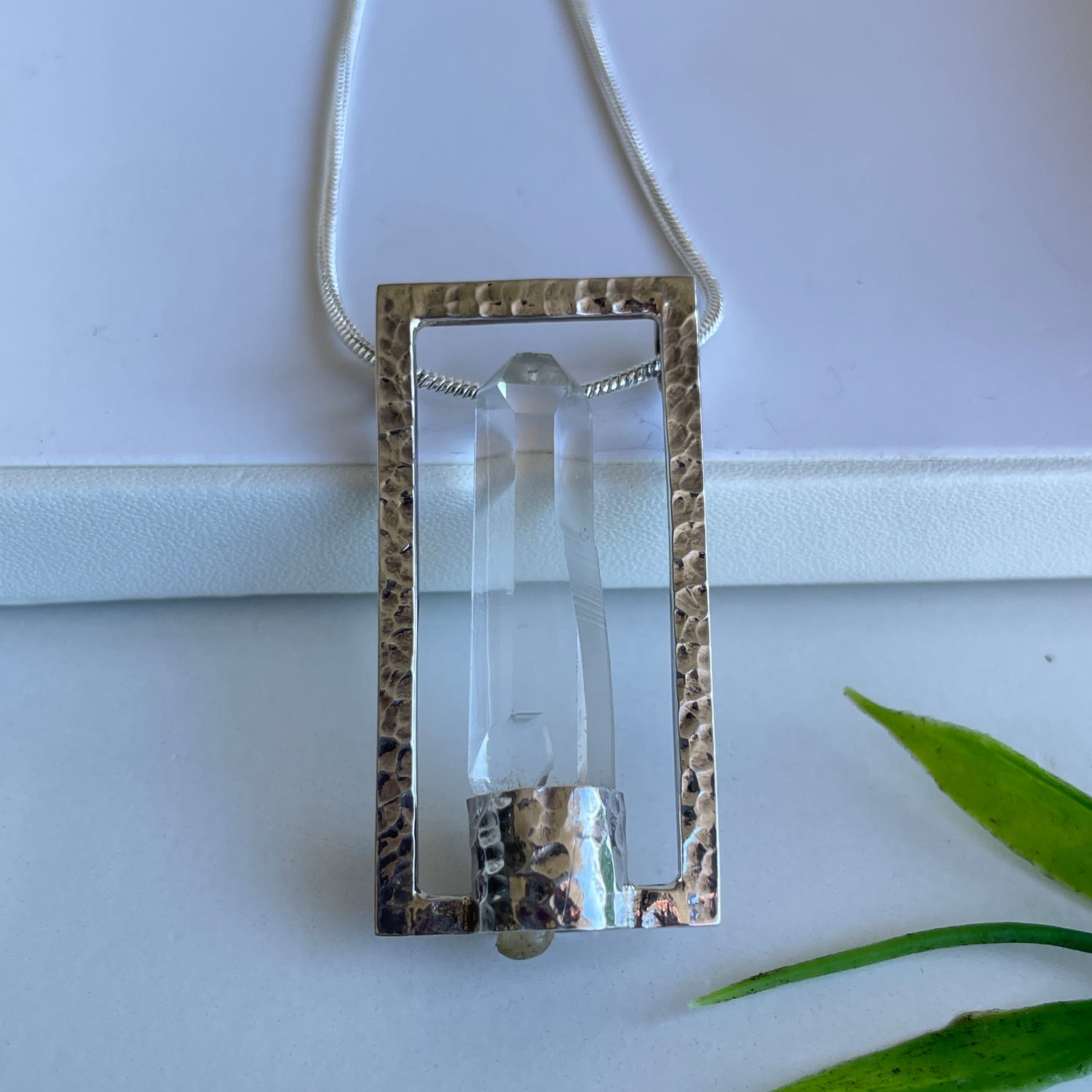 Lemurian Quartz Point Pendant