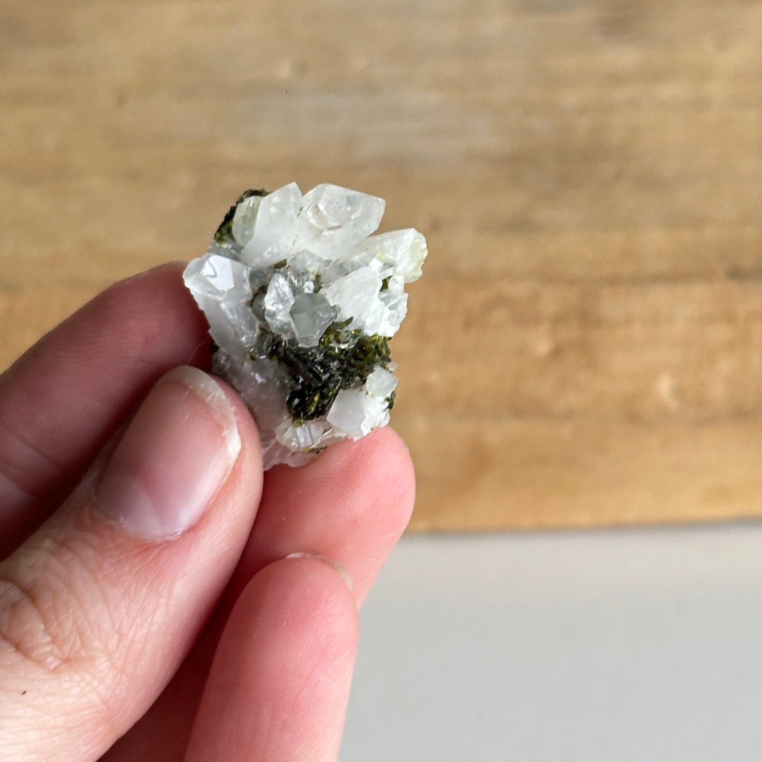 Epidote & Quartz Cluster 6g - High Quality