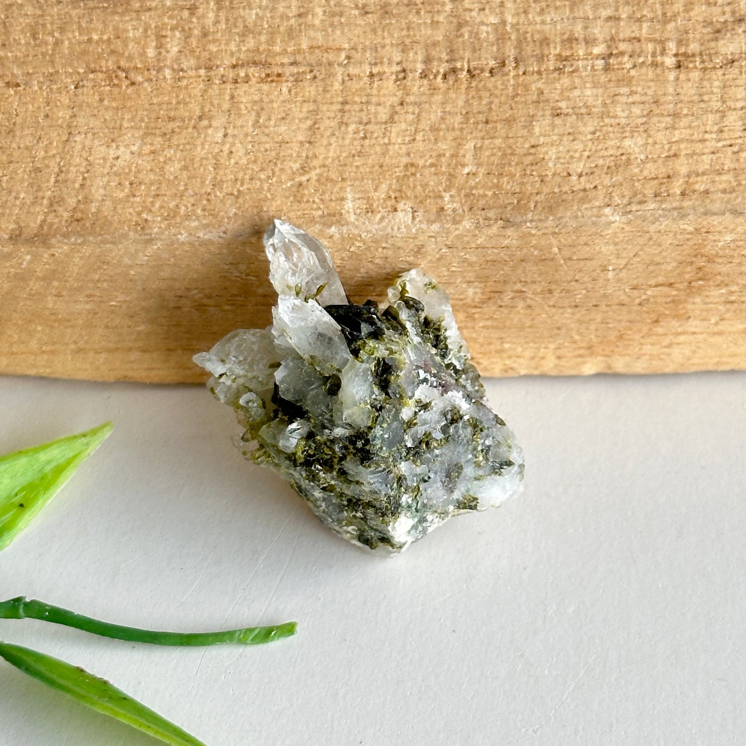 Epidote & Quartz Cluster 8g - High Quality