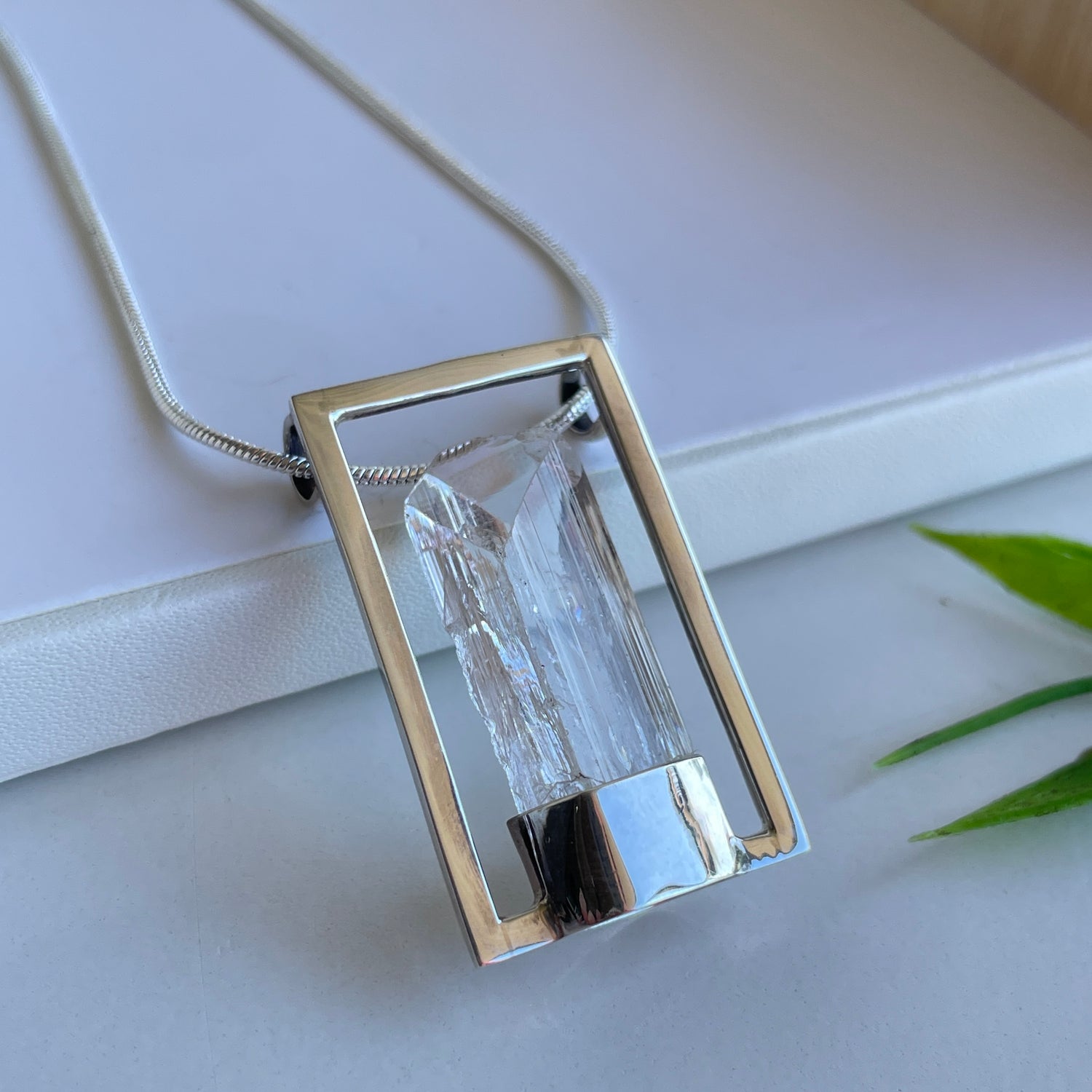 Danburite Point Pendant