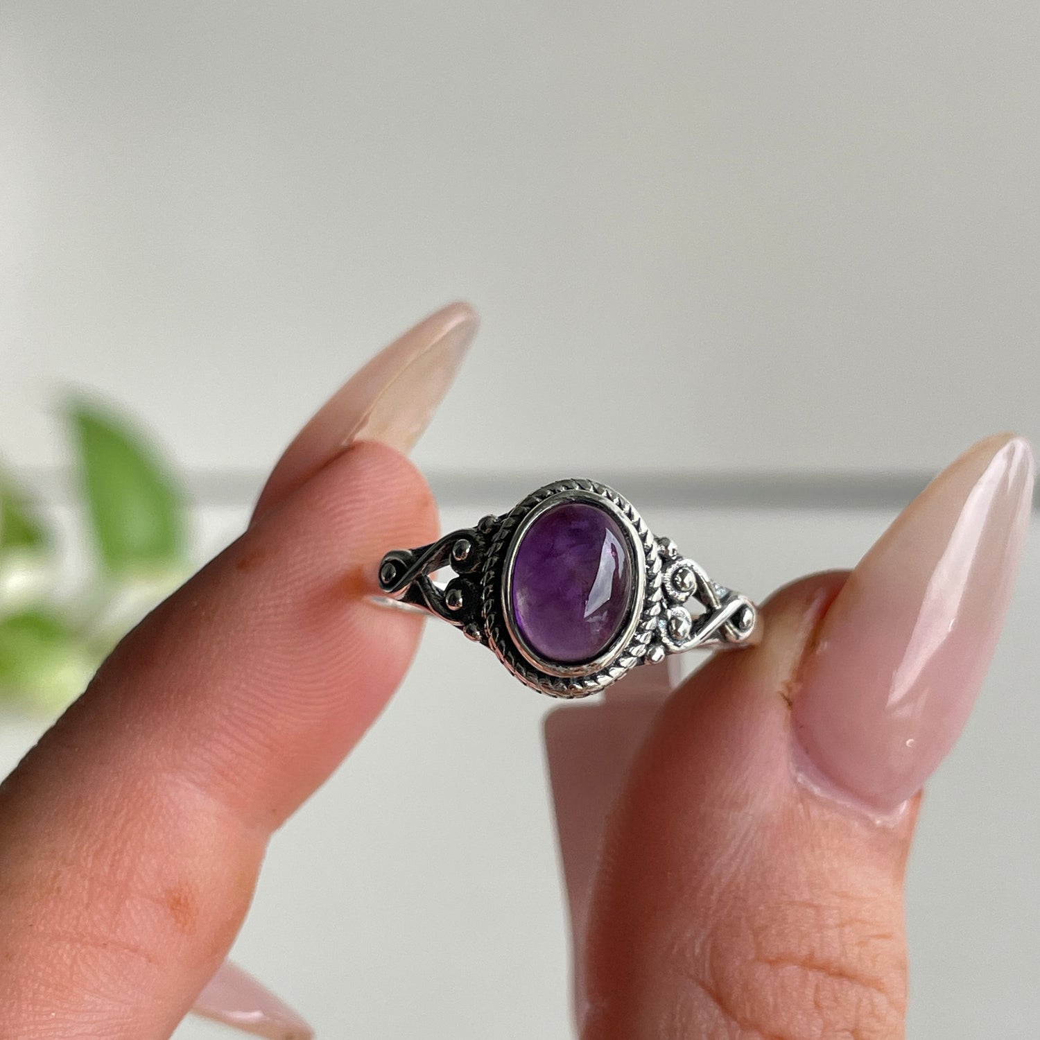 Amethyst Oval Ring