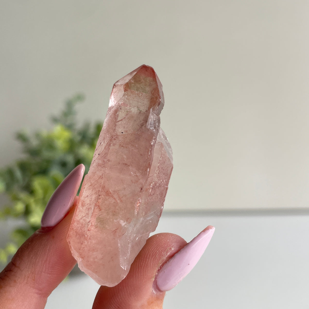 Pink Lemurian Quartz Point 20g