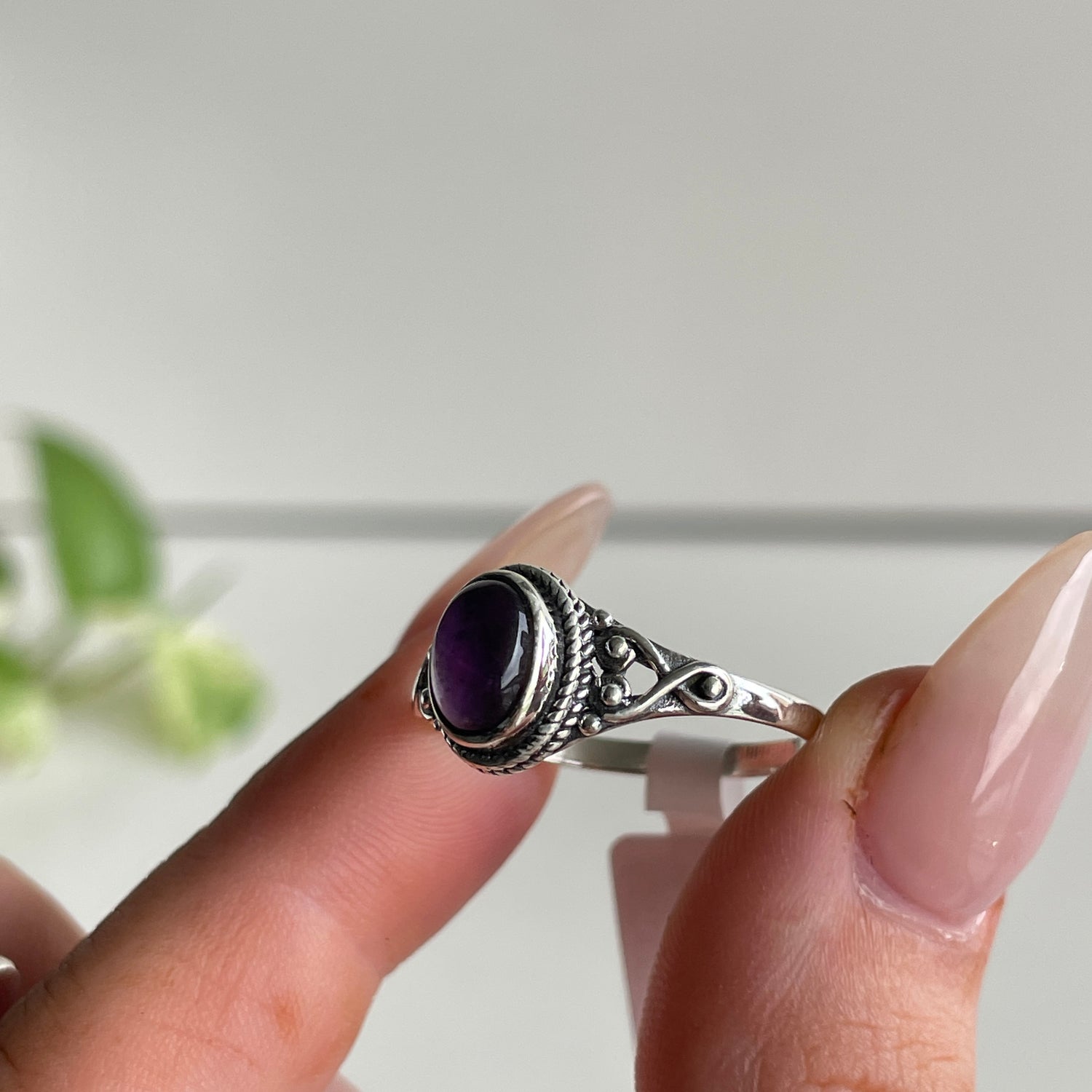 Amethyst Oval Ring