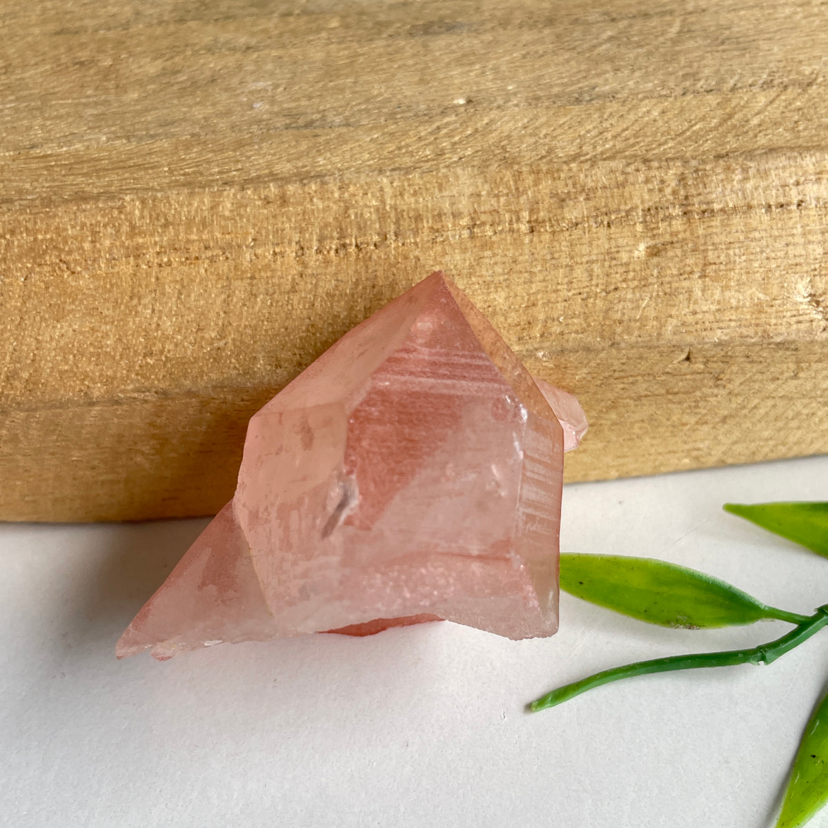 Pink Lemurian Quartz Point 36g