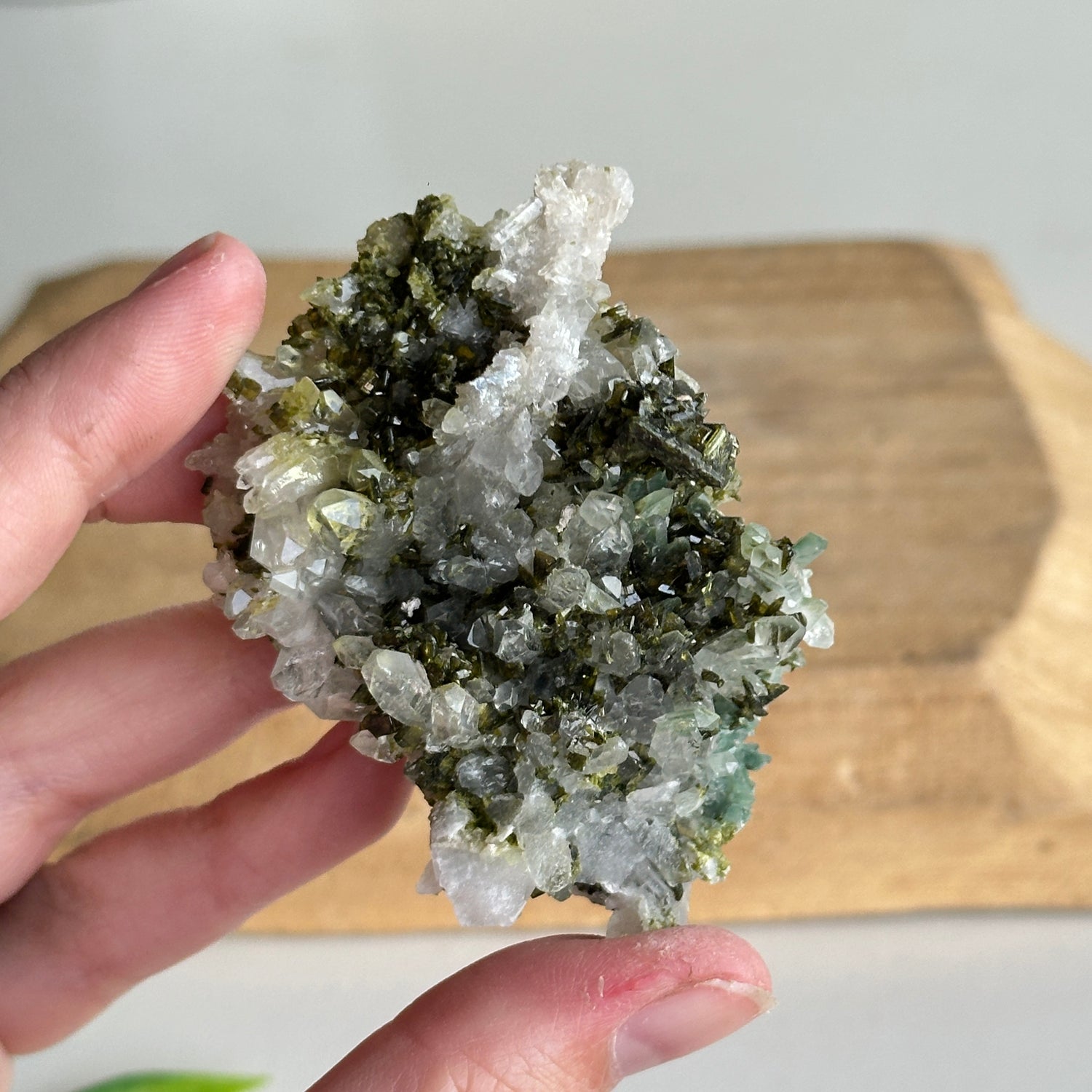 Epidote & Quartz Cluster 72g - High Quality