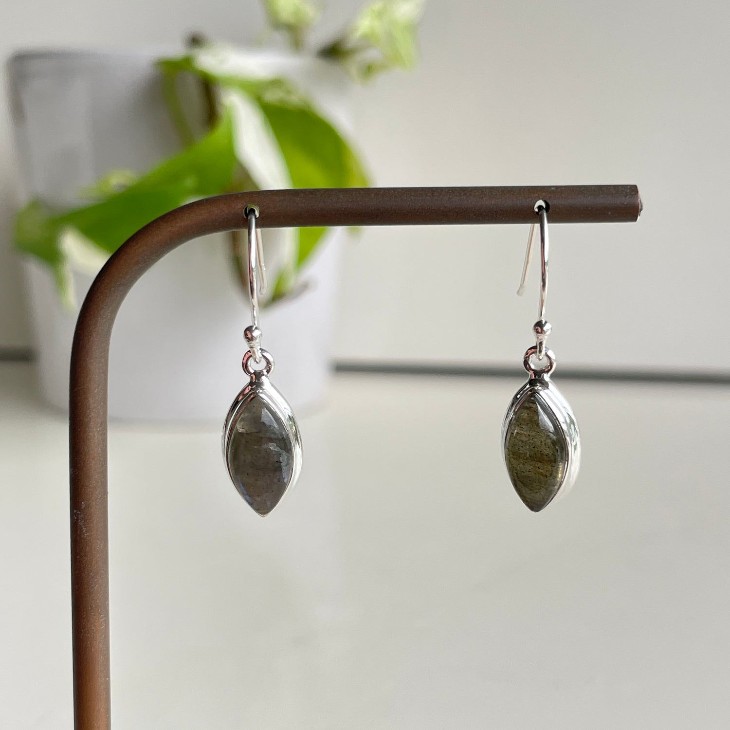 Labradorite Marquise Earrings