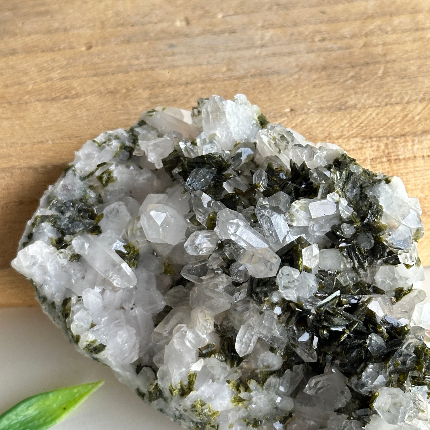 Epidote & Quartz Cluster 222g - High Quality
