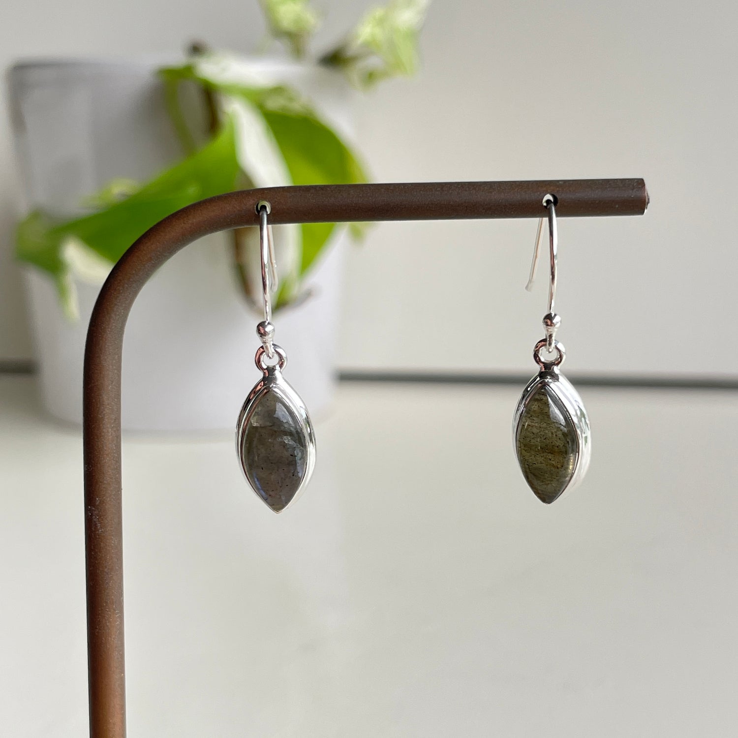 Labradorite Marquise Earrings