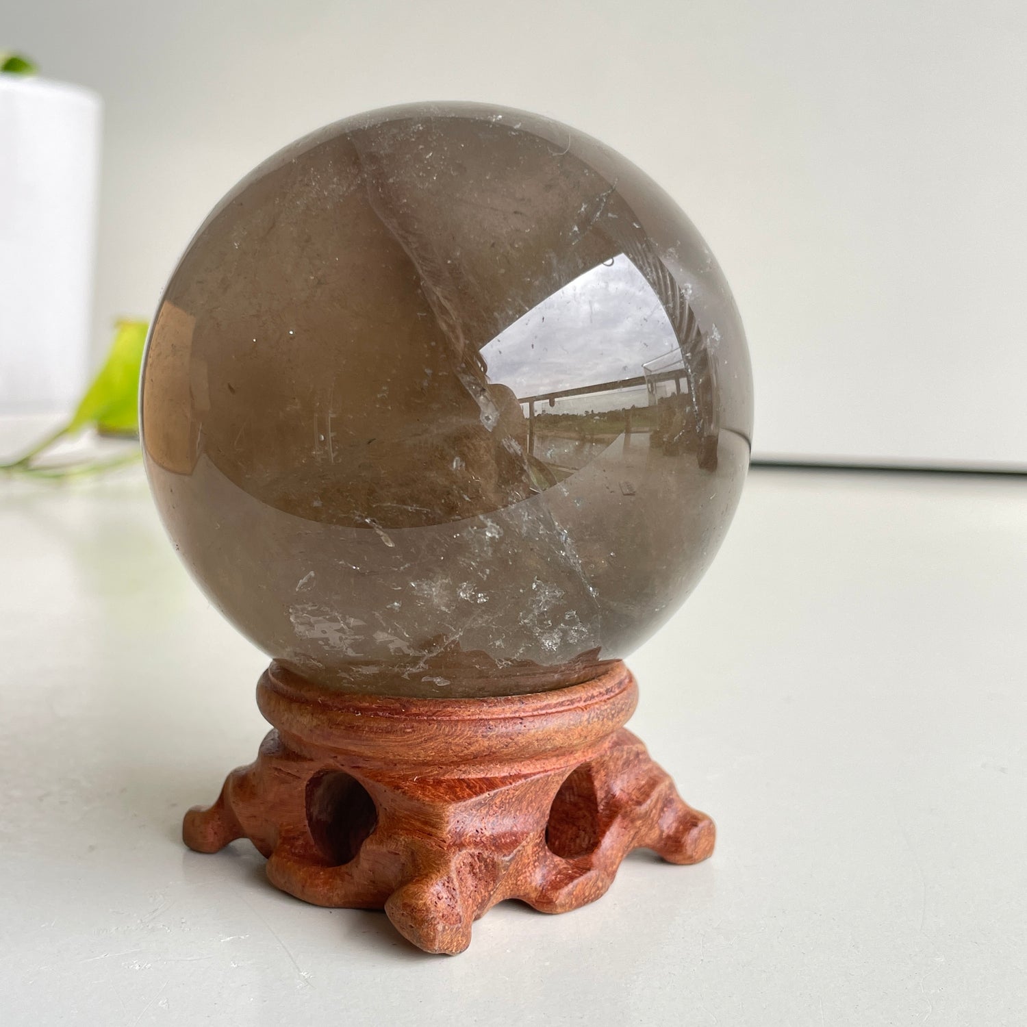 Smoky Quartz Sphere 7.7cm