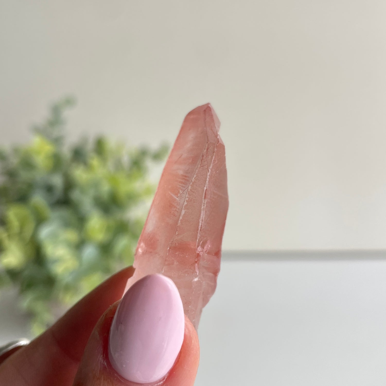 Pink Lemurian Quartz Point 16g