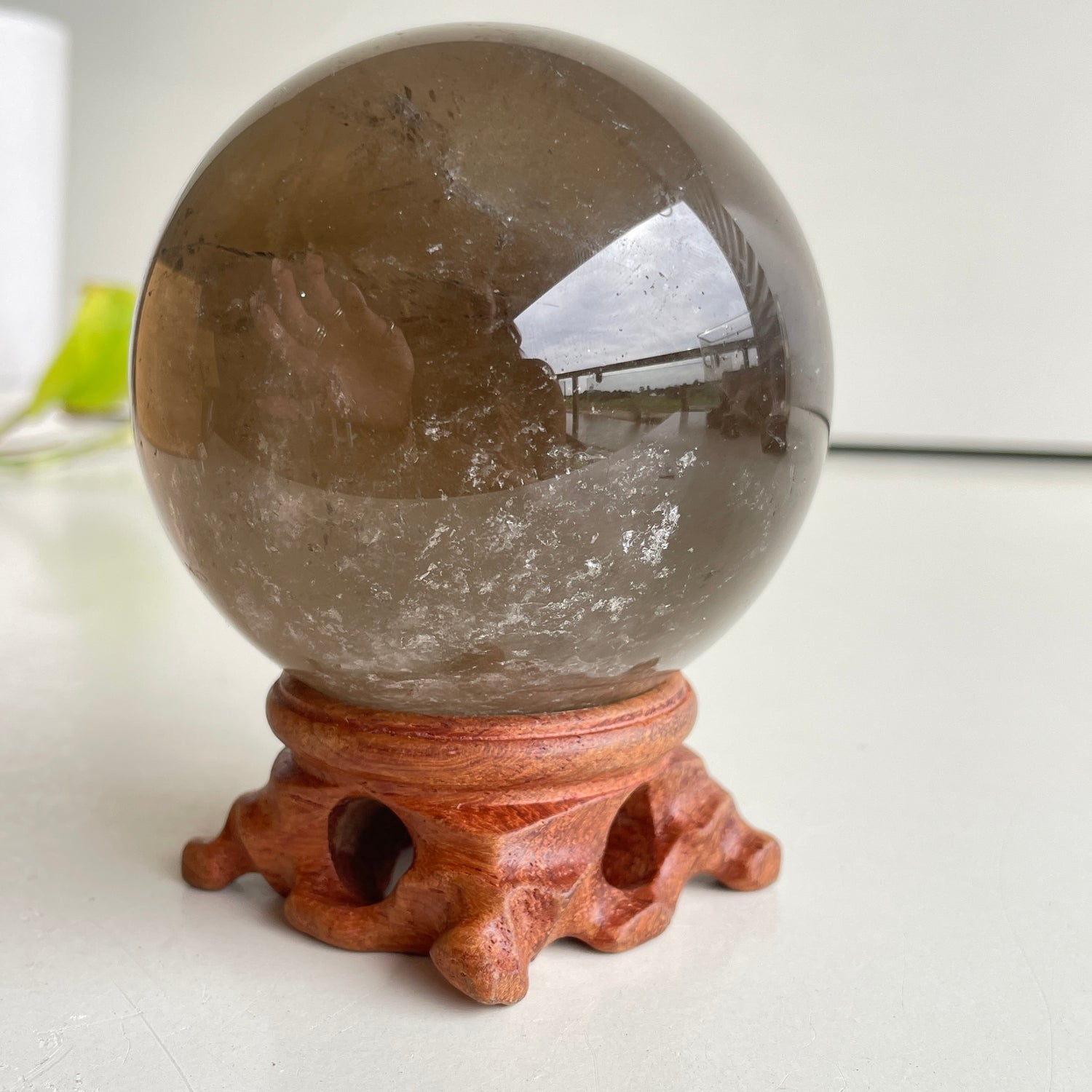 Smoky Quartz Sphere 7.7cm