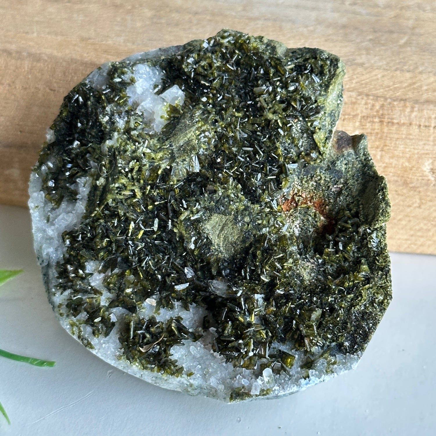 Epidote & Quartz Cluster 170g - High Quality
