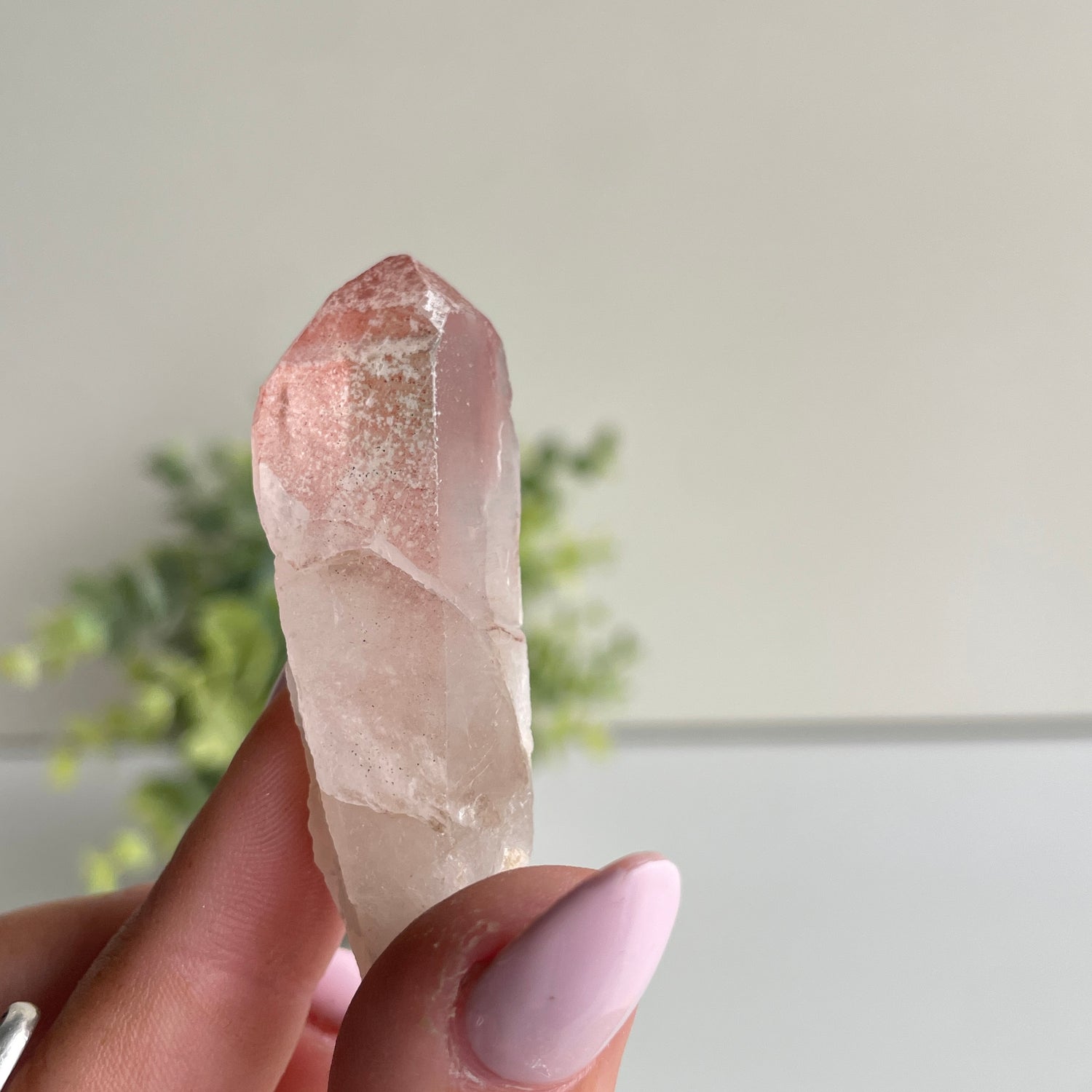 Pink Lemurian Quartz Point 18g
