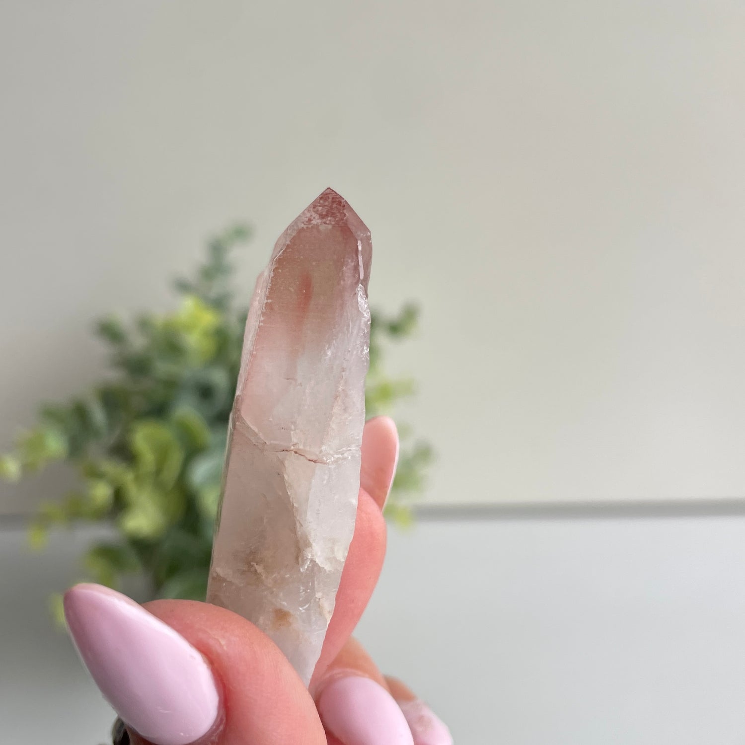 Pink Lemurian Quartz Point 18g