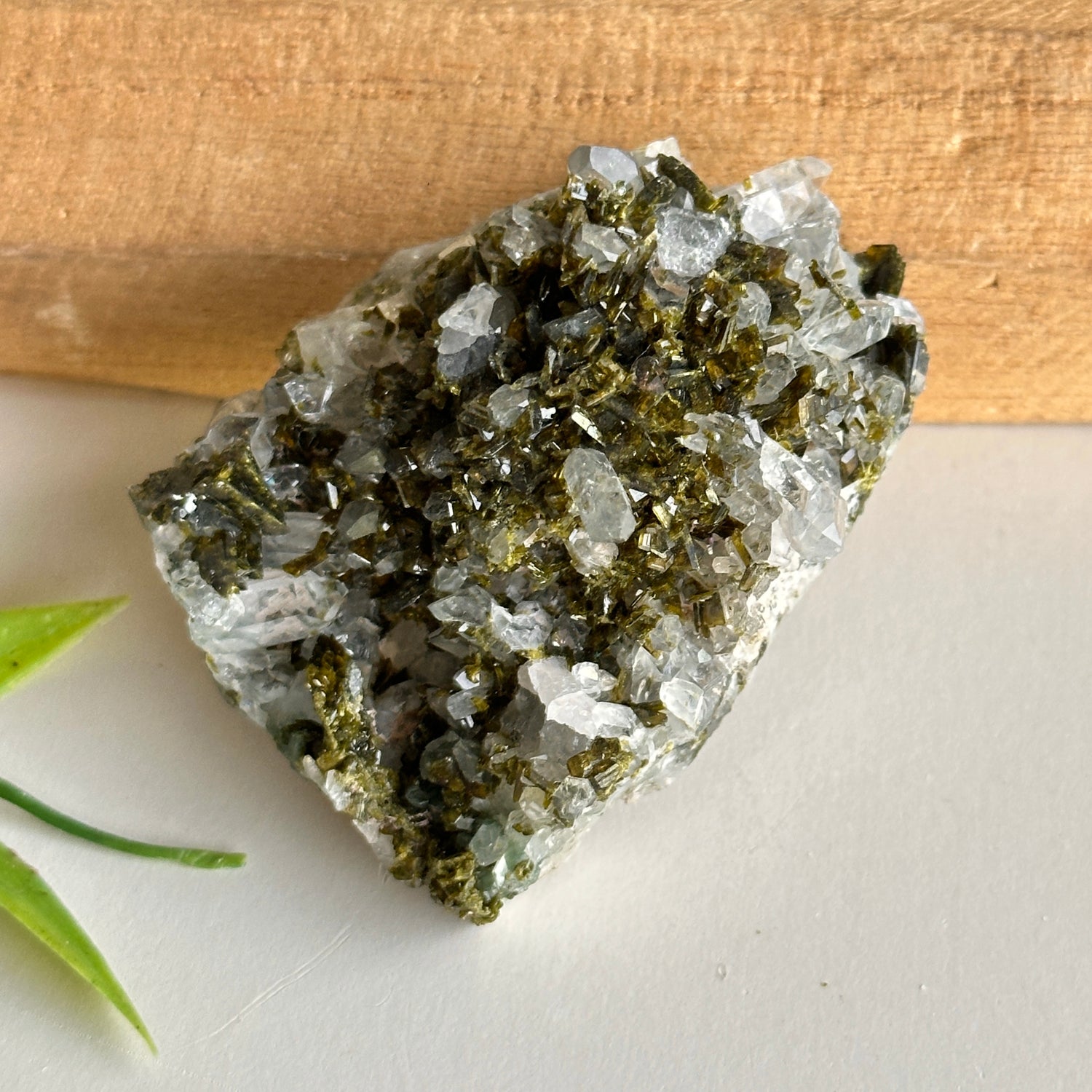 Epidote & Quartz Cluster 78g - High Quality
