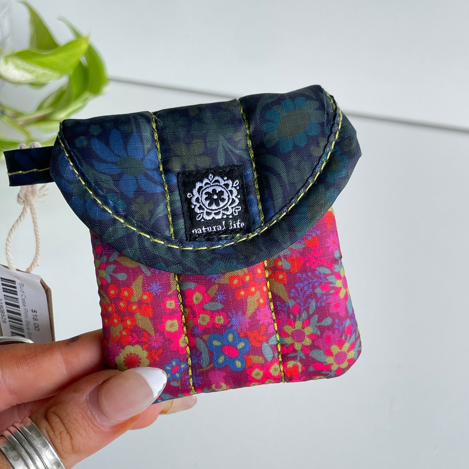 Ear Bud Case Pink Blue BAG000132