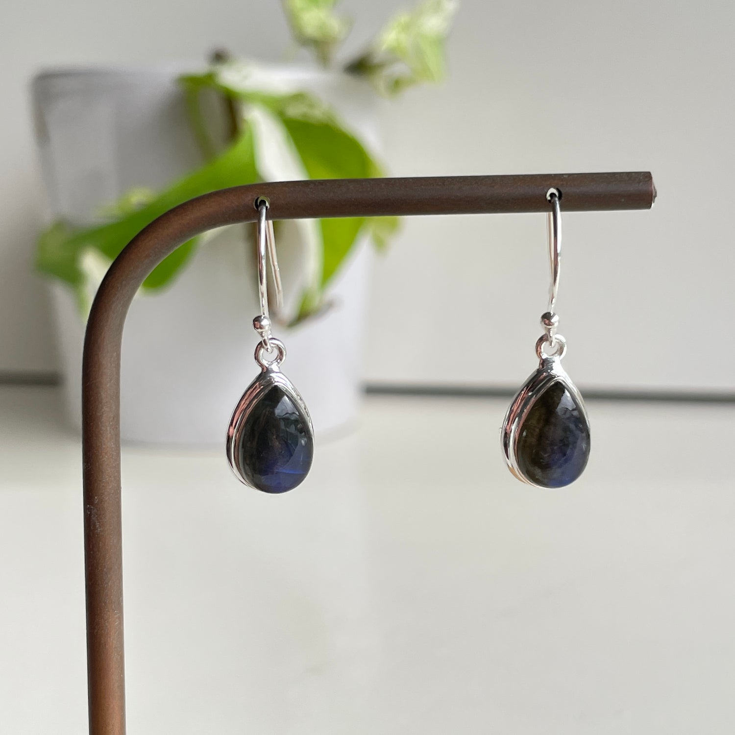 Labradorite Teardrop Earrings