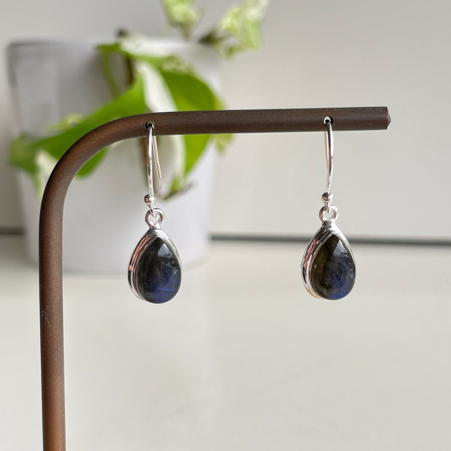 Labradorite Teardrop Earrings